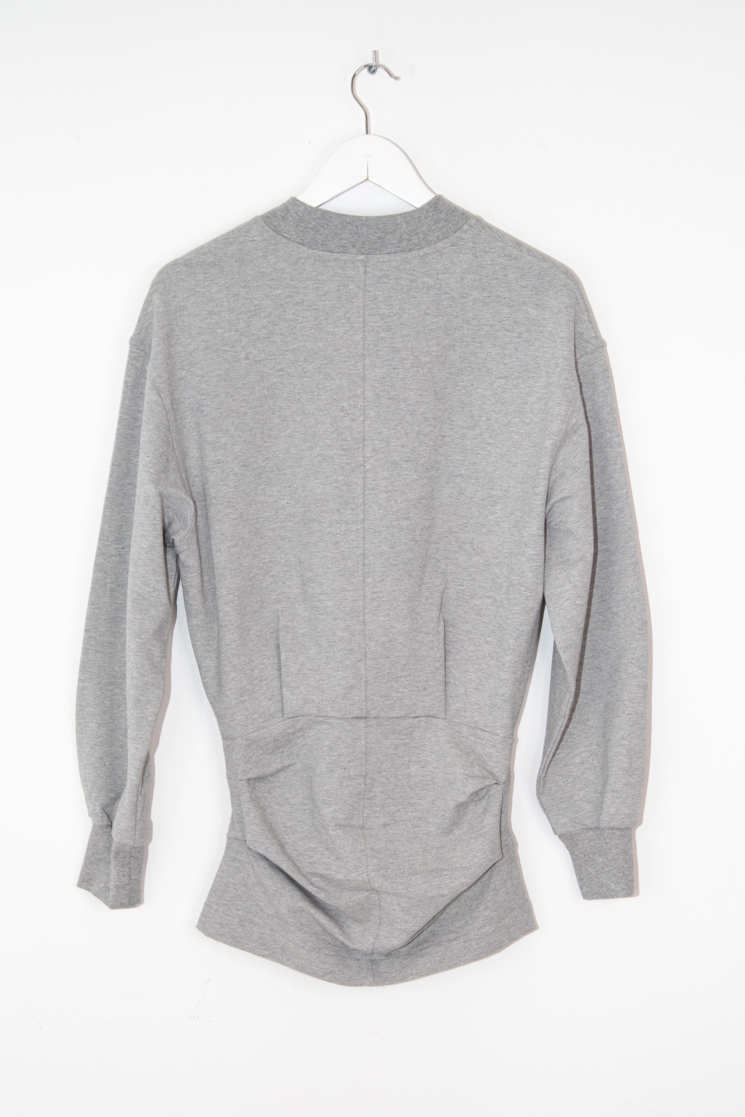 The Attico Minikleid mit Logo-Applikation in Grau