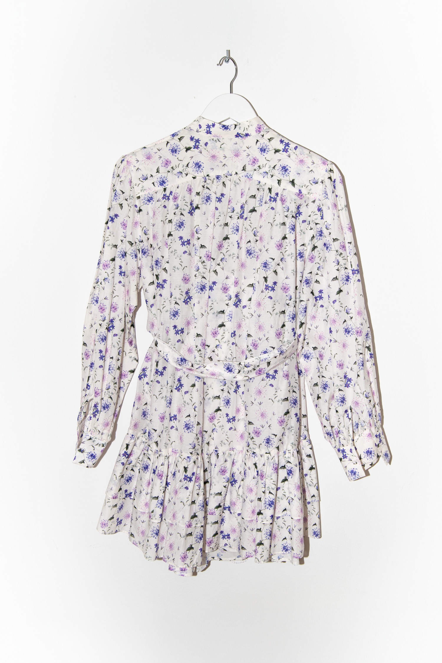 The Kooples Minikleid mit Blumenmuster in Weiß