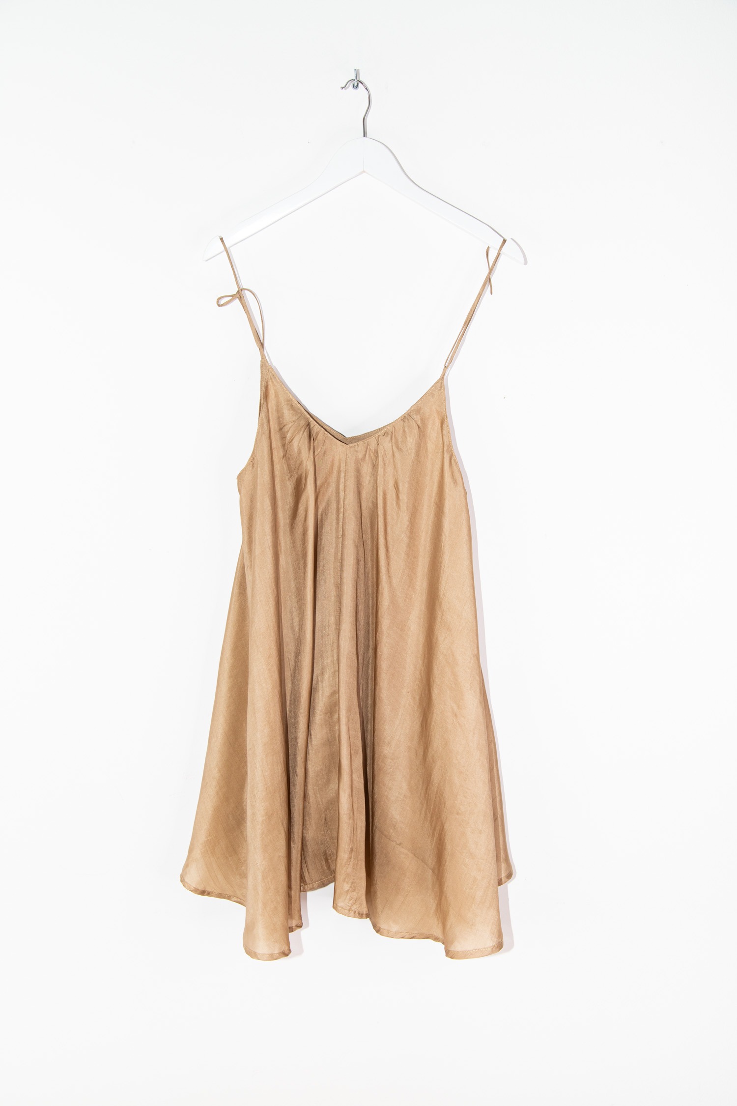 The Rose Ibiza "Merrylin" Seidenkleid in Khaki