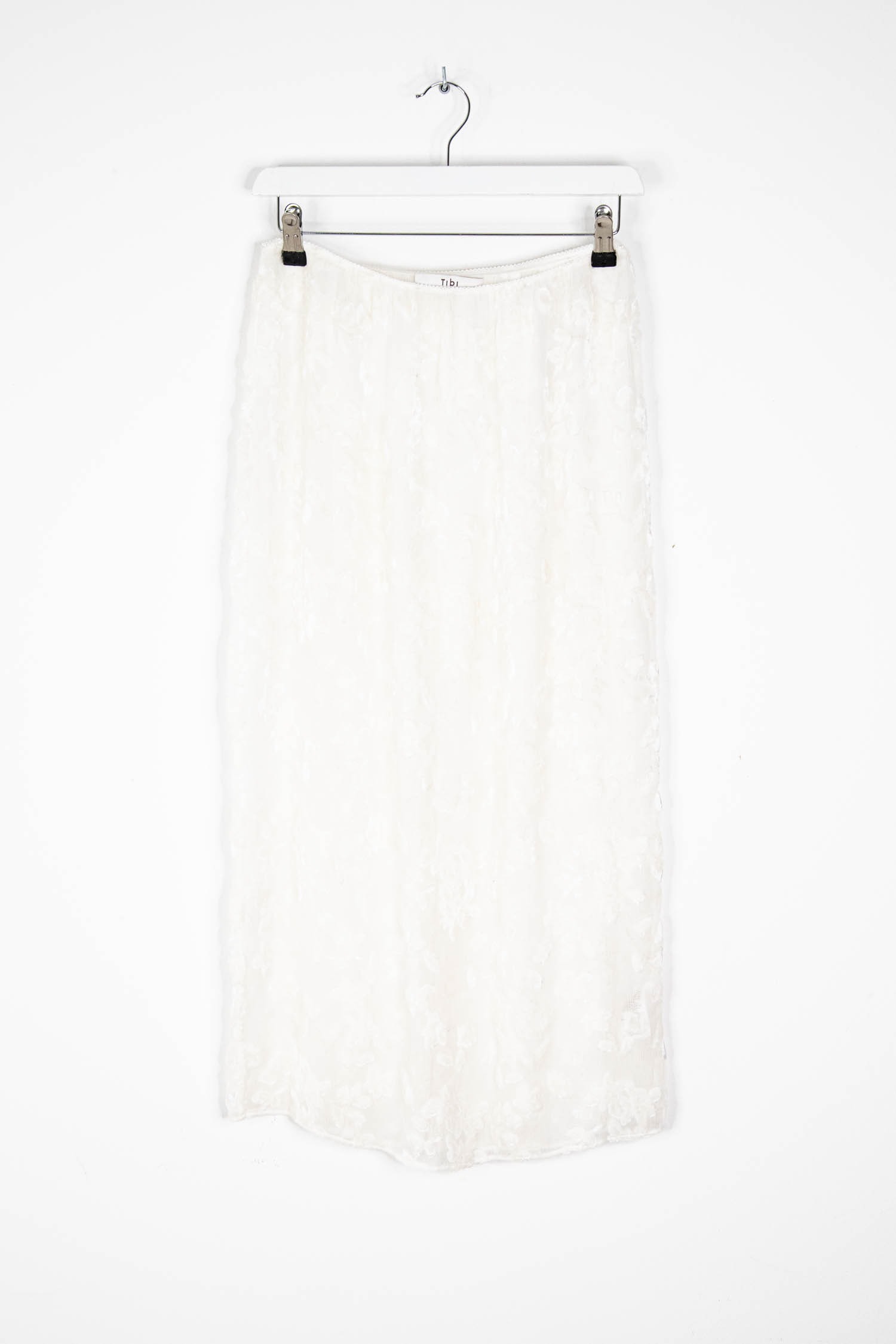 Tibi Midirock mit Blumen in Weiß