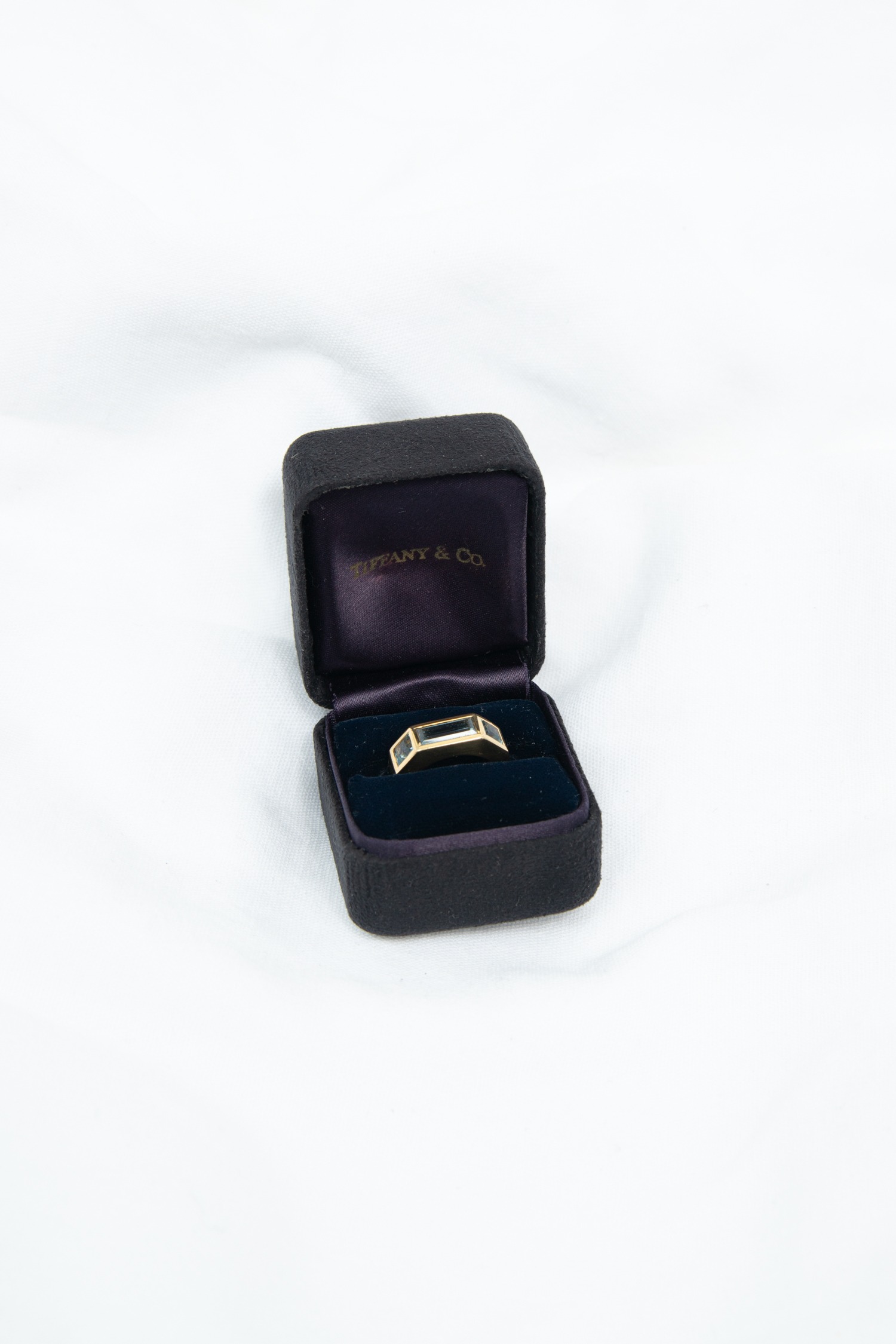 Tiffany & Co. Vintage "Paloma Picasso" Ring Blautopas 750 Karat