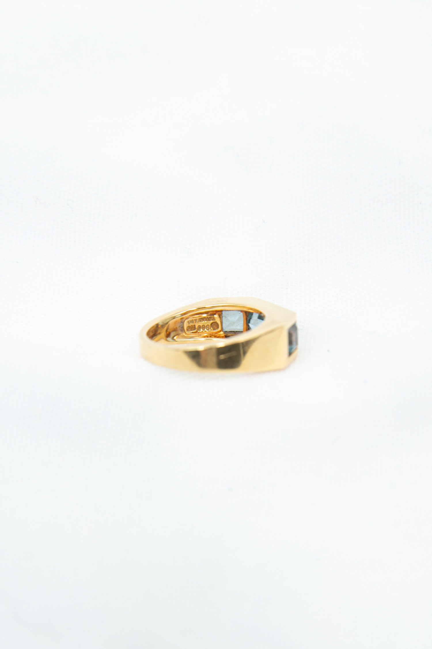 Tiffany & Co. Vintage "Paloma Picasso" Ring Blautopas 750 Karat