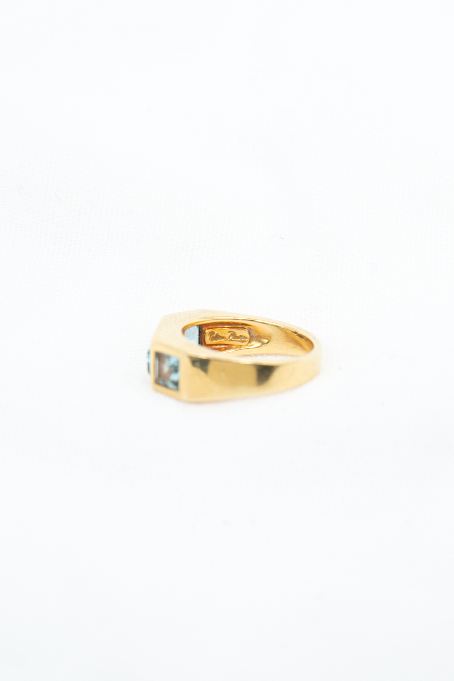 Tiffany & Co. Vintage "Paloma Picasso" Ring Blautopas 750 Karat