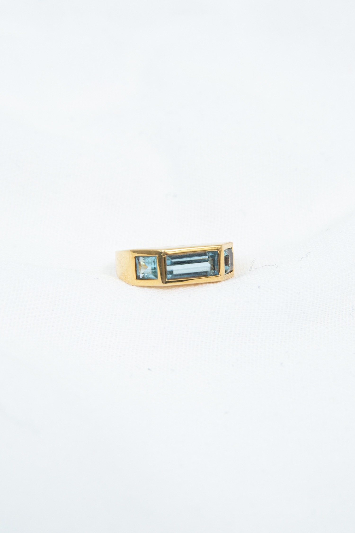 Tiffany & Co. Vintage "Paloma Picasso" Ring Blautopas 750 Karat