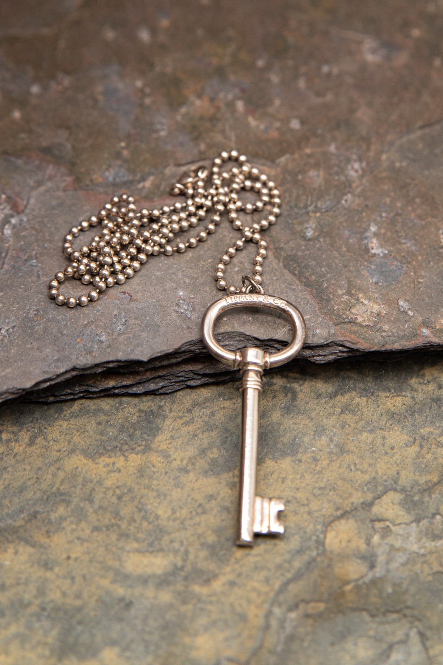 Tiffany & Co. Schlüssel-Halskette in Silber