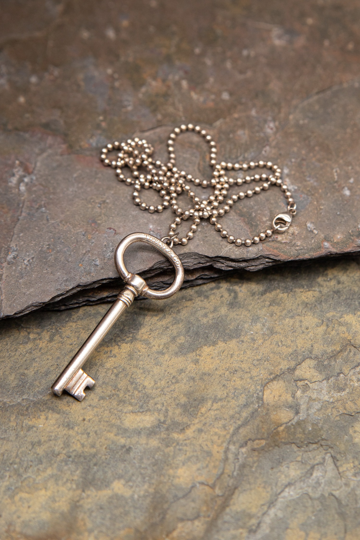 Tiffany & Co. Schlüssel-Halskette in Silber