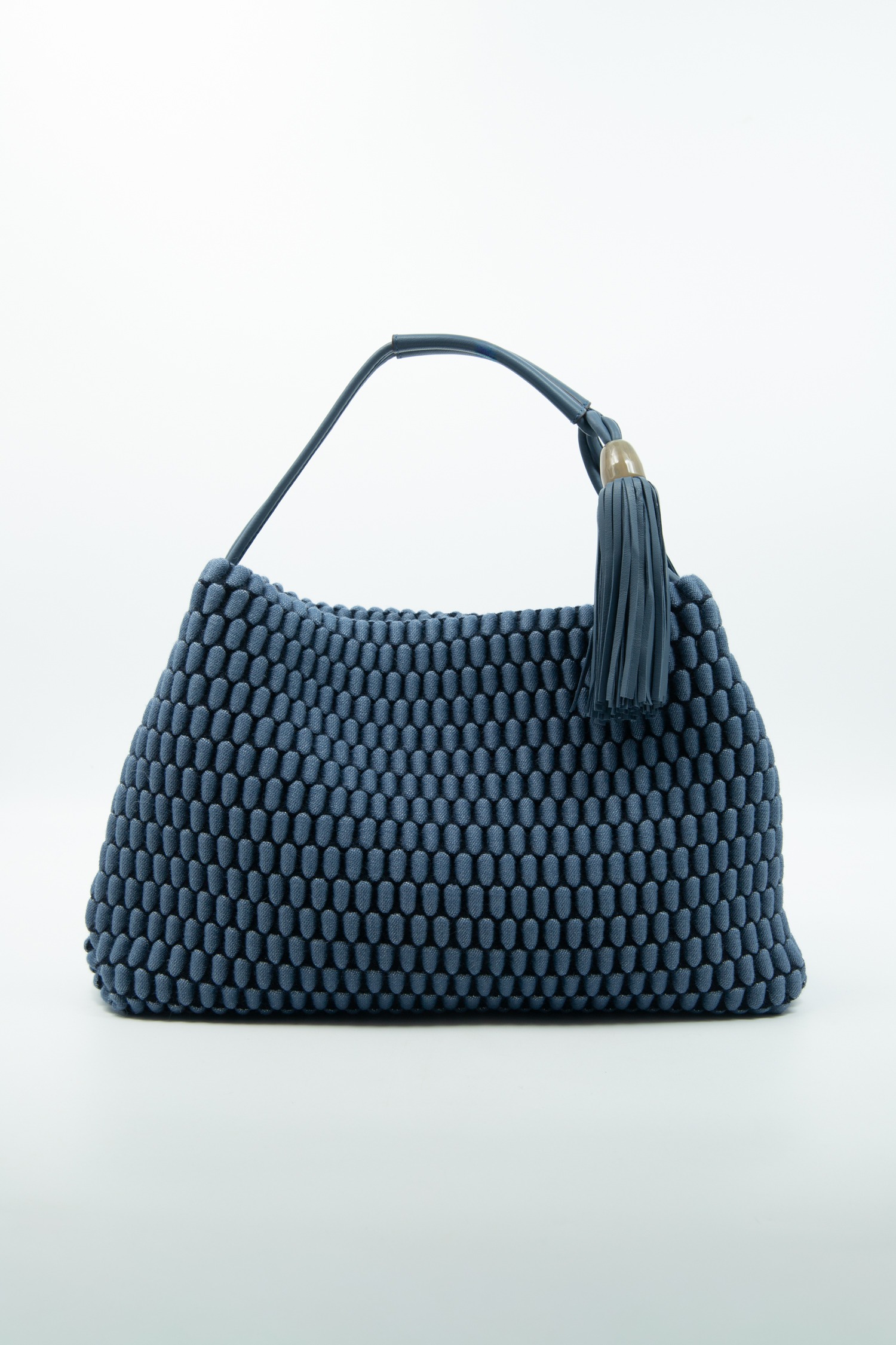 Tissa Fontaneda "Tango" Handtasche mit Bubble-Struktur in Blau
