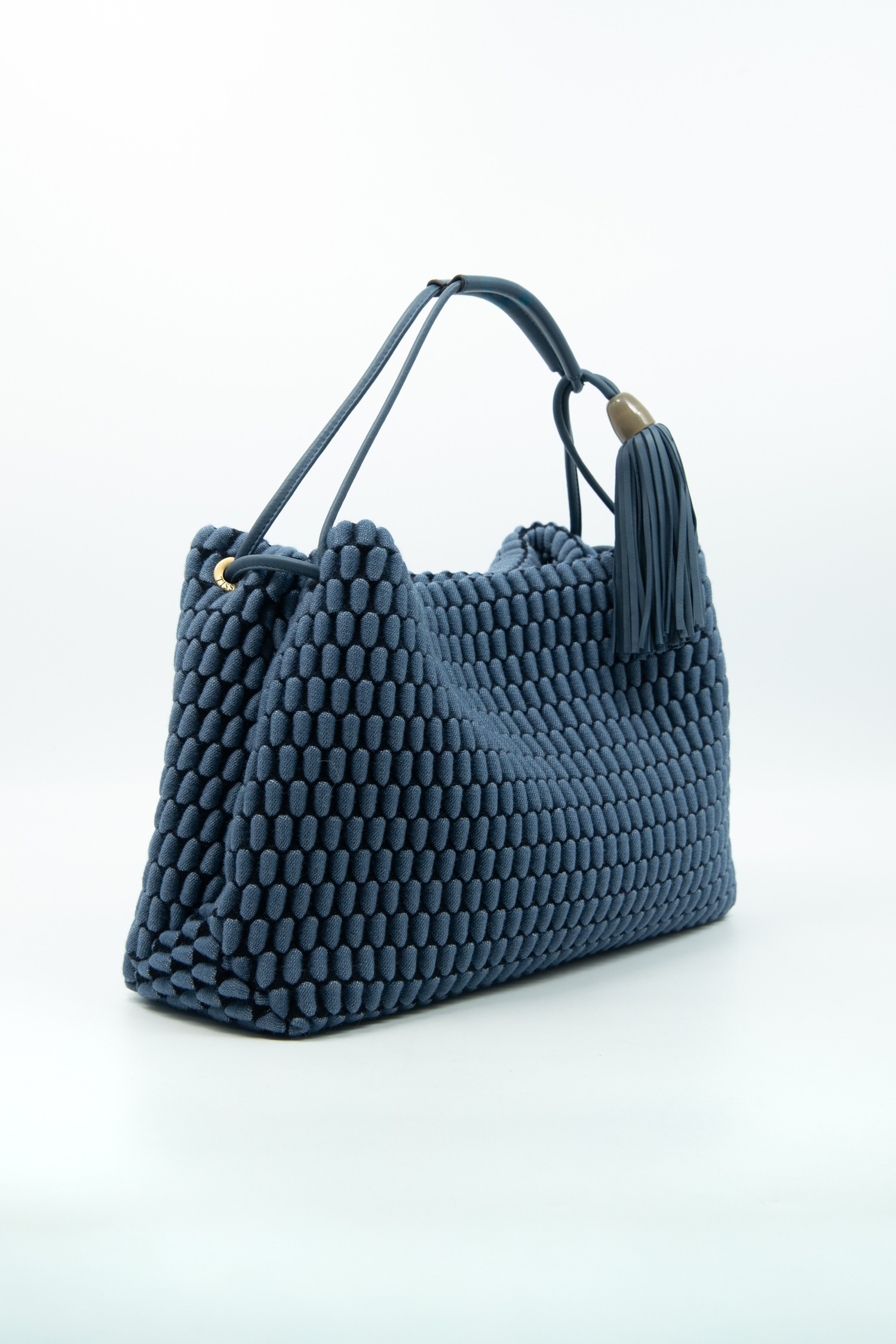 Tissa Fontaneda "Tango" Handtasche mit Bubble-Struktur in Blau