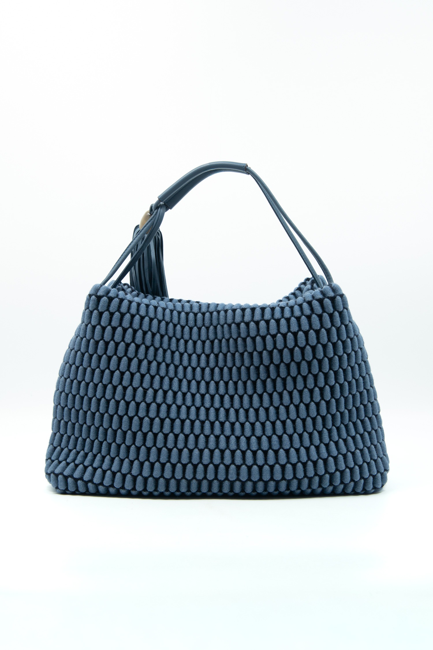 Tissa Fontaneda "Tango" Handtasche mit Bubble-Struktur in Blau