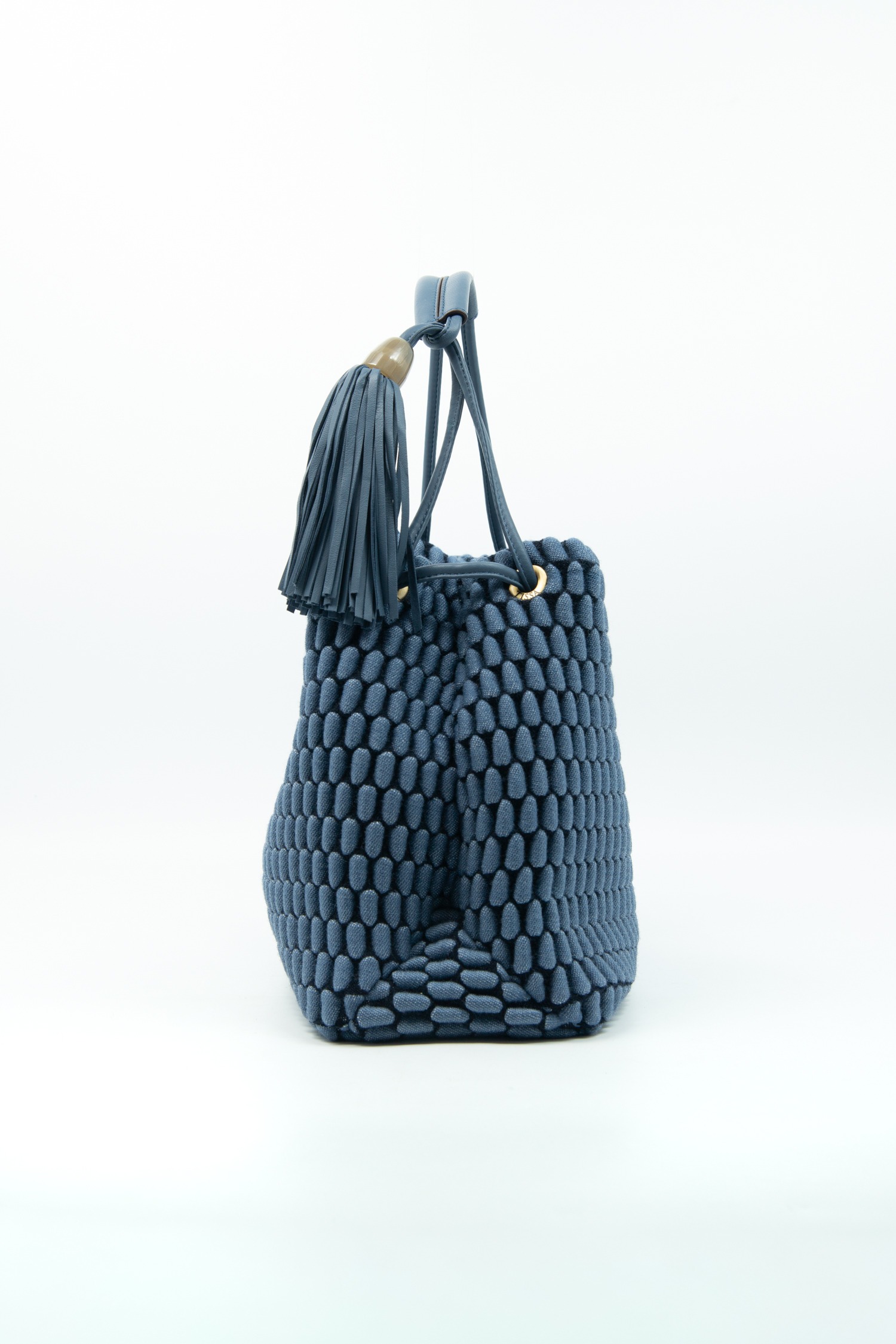 Tissa Fontaneda "Tango" Handtasche mit Bubble-Struktur in Blau