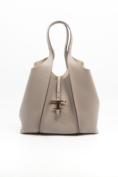Tod's "T Timeless" Shopper aus Kalbsleder in Beige