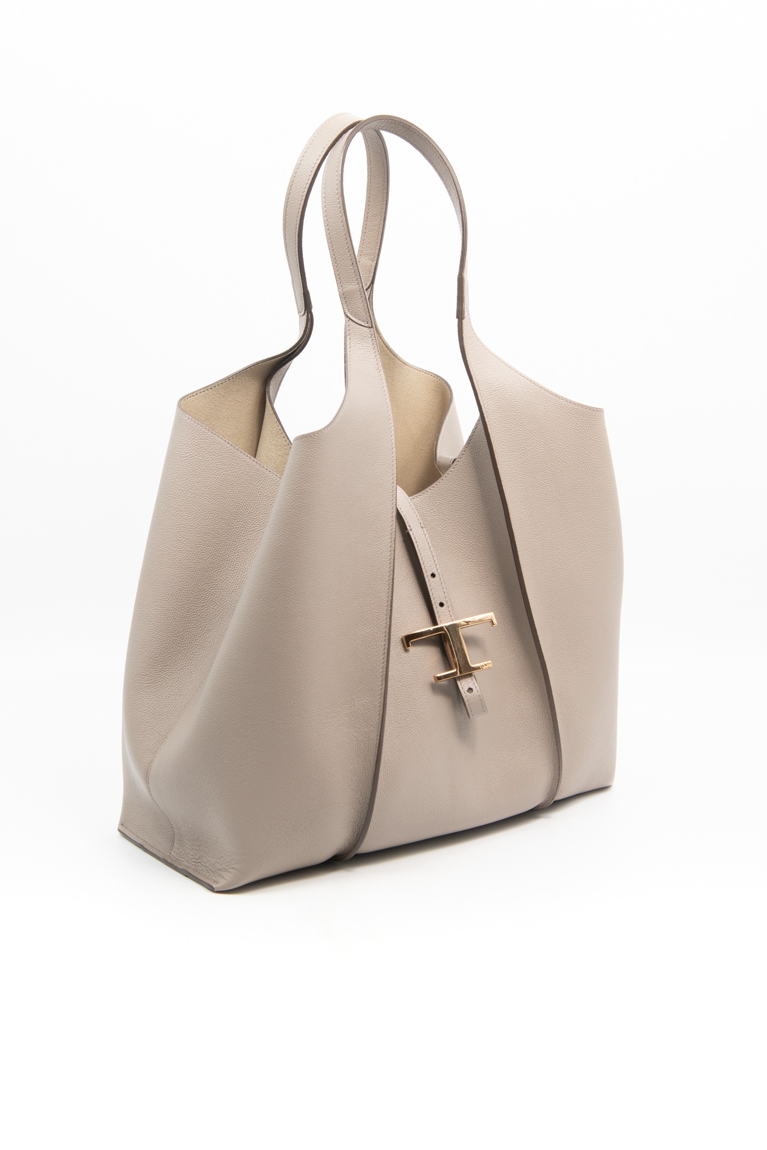 Tod's "T Timeless" Shopper aus Kalbsleder in Beige