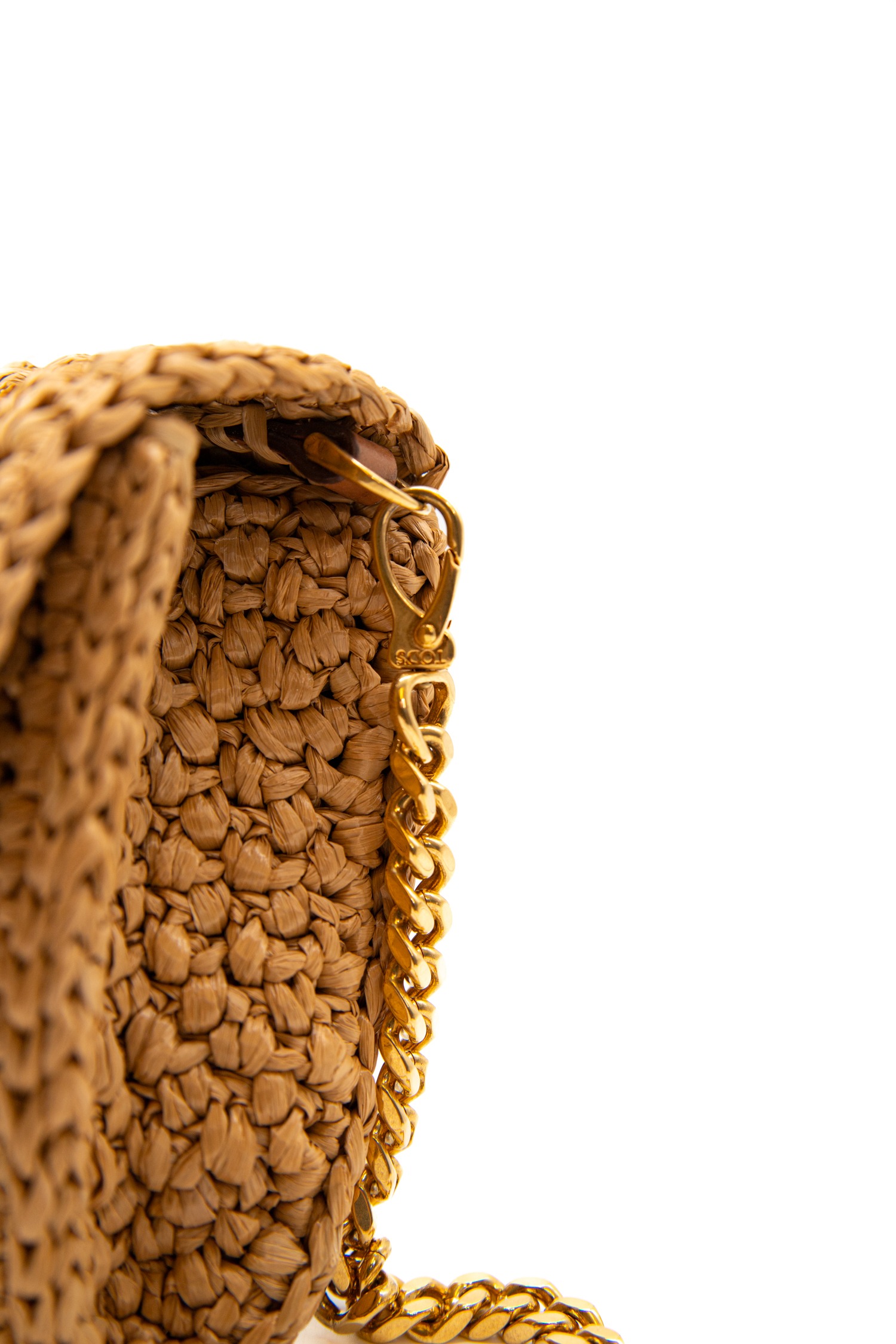 Tod's "Flap T Timeless" Rafia Micro Umhängetasche