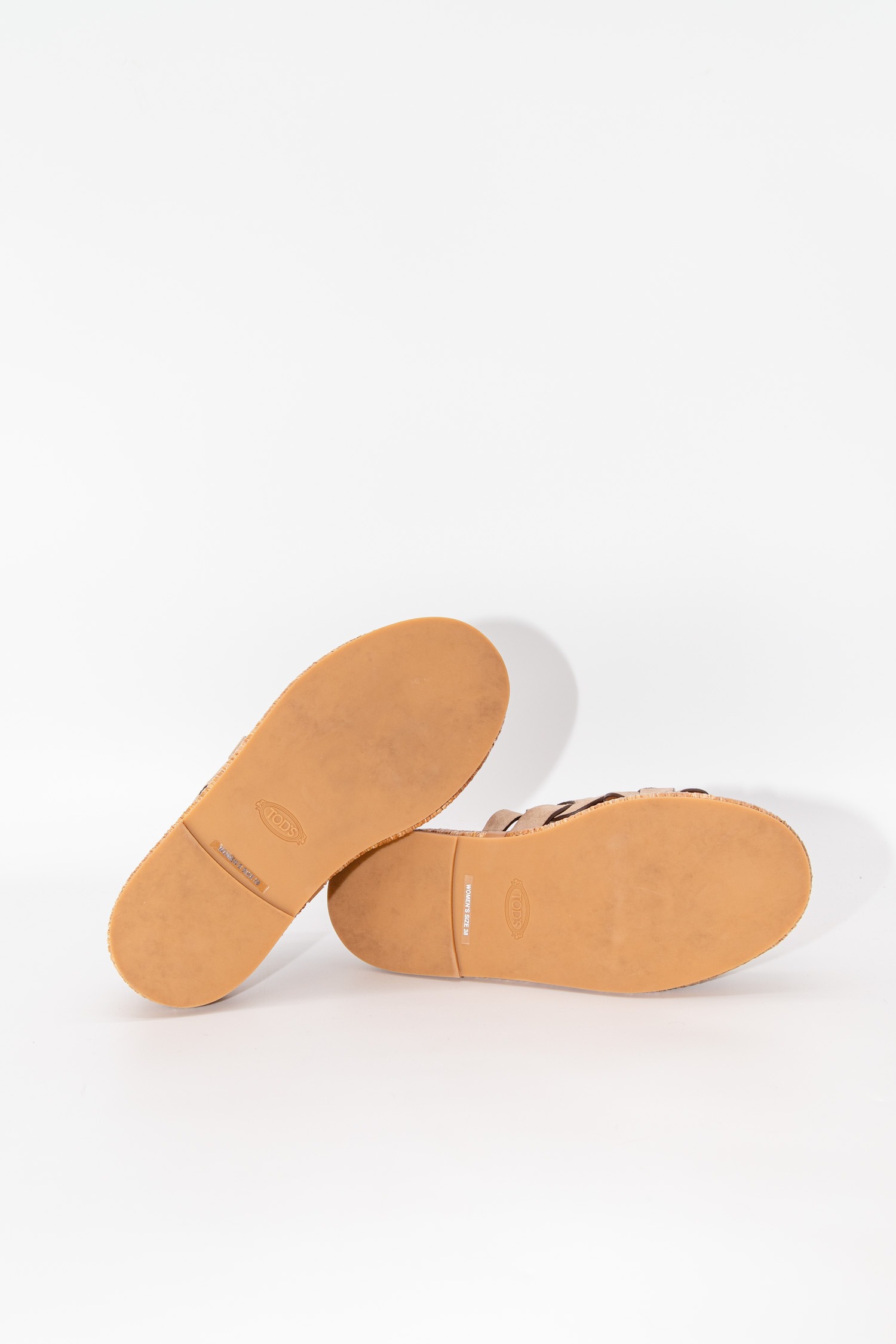 Tod´s "Kate" Mules aus Bast in Brauntönen