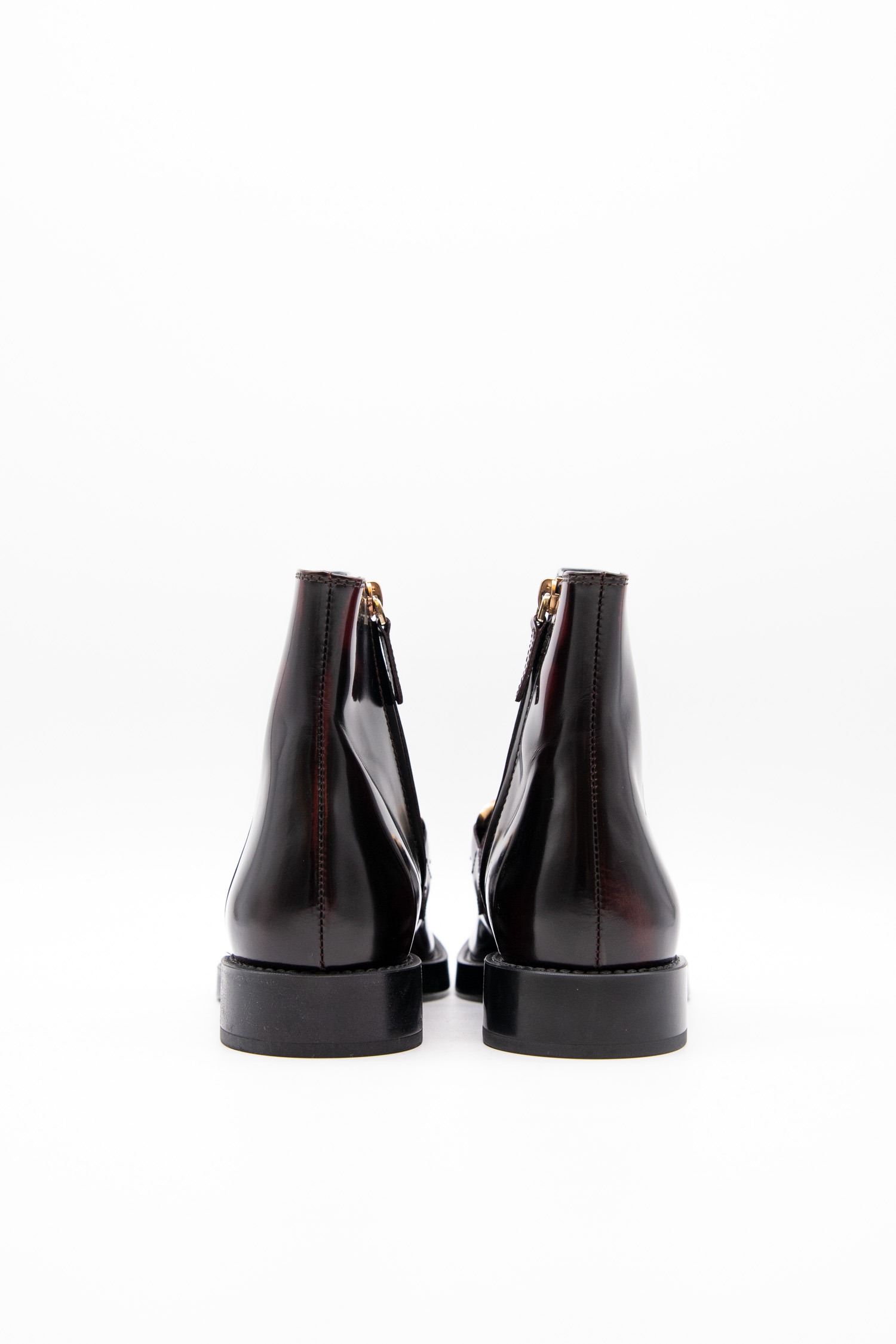 Tod's "Kate" Ankle Boots in Bordeaux