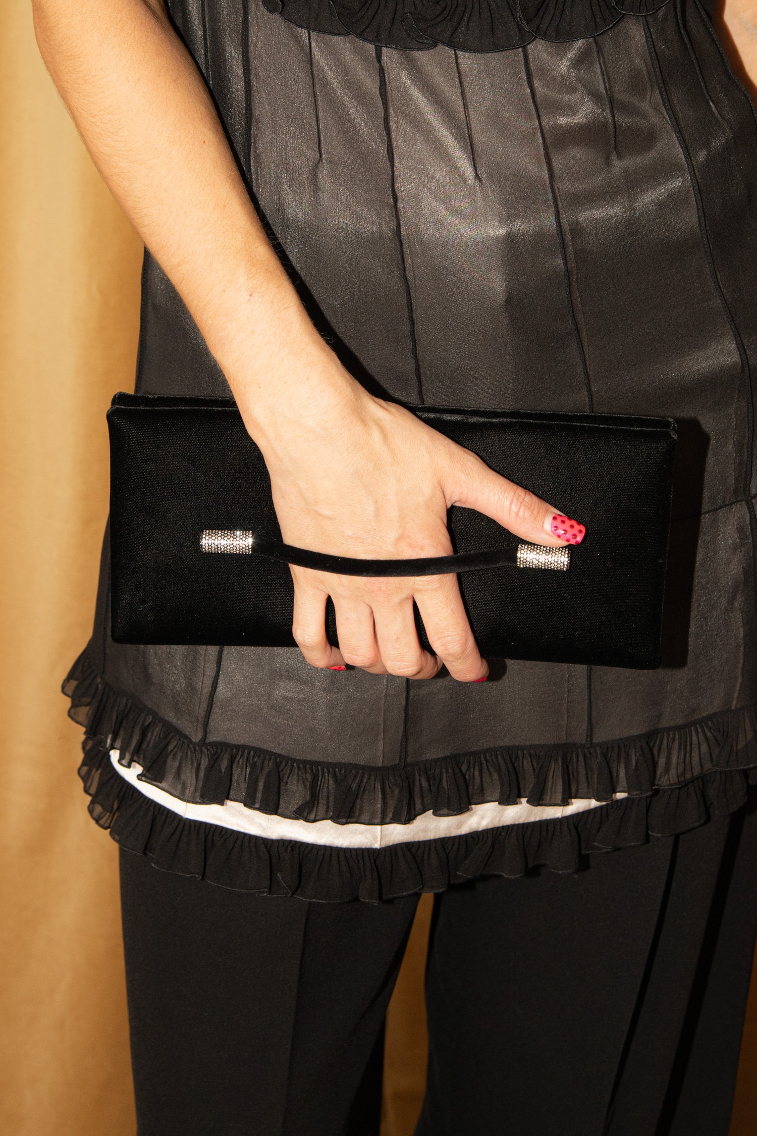 Tom Ford "Ava Crystal" Clutch in Schwarz