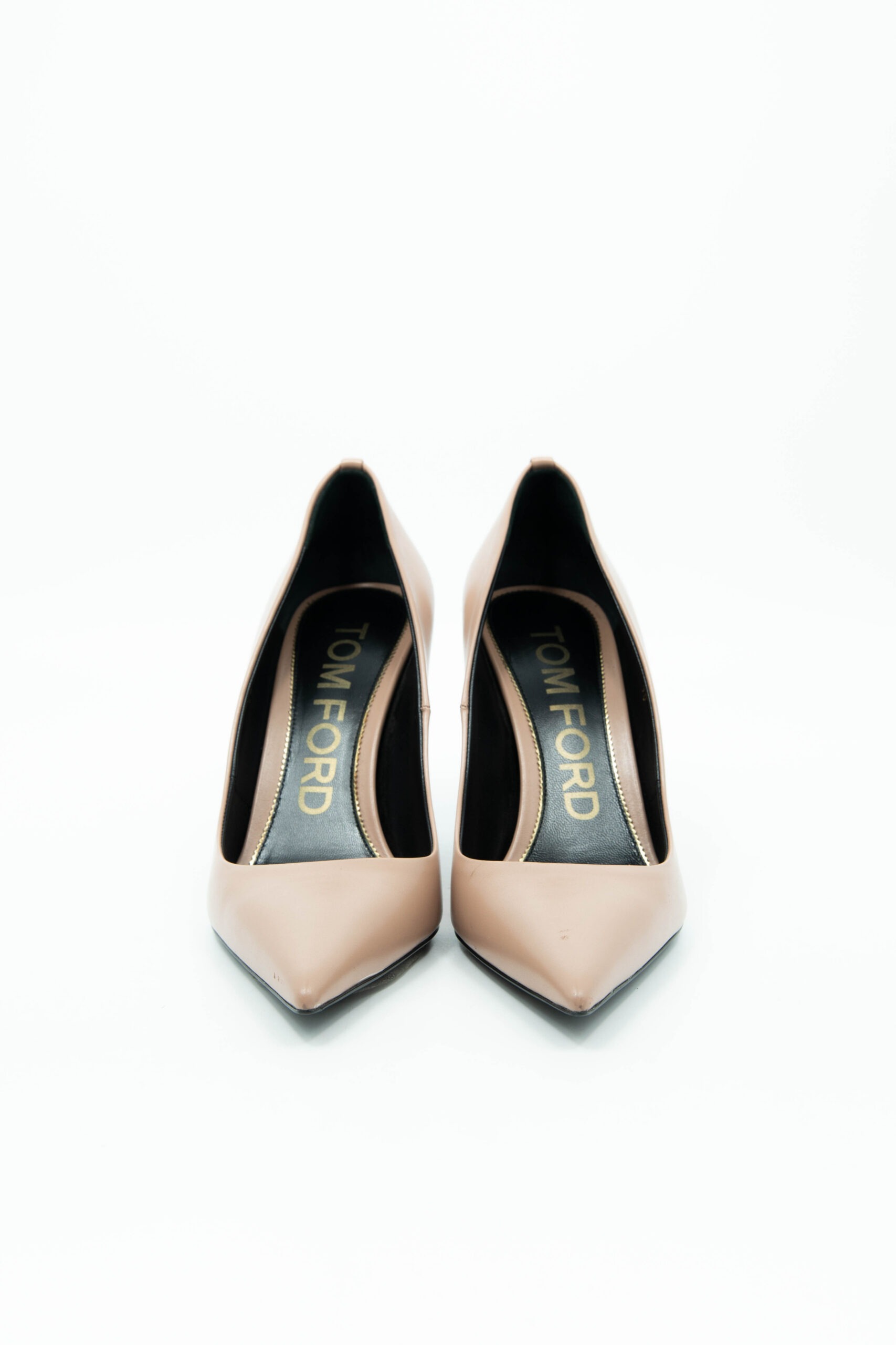 Tom Ford Pumps aus Leder in Altrosa und Schwarz