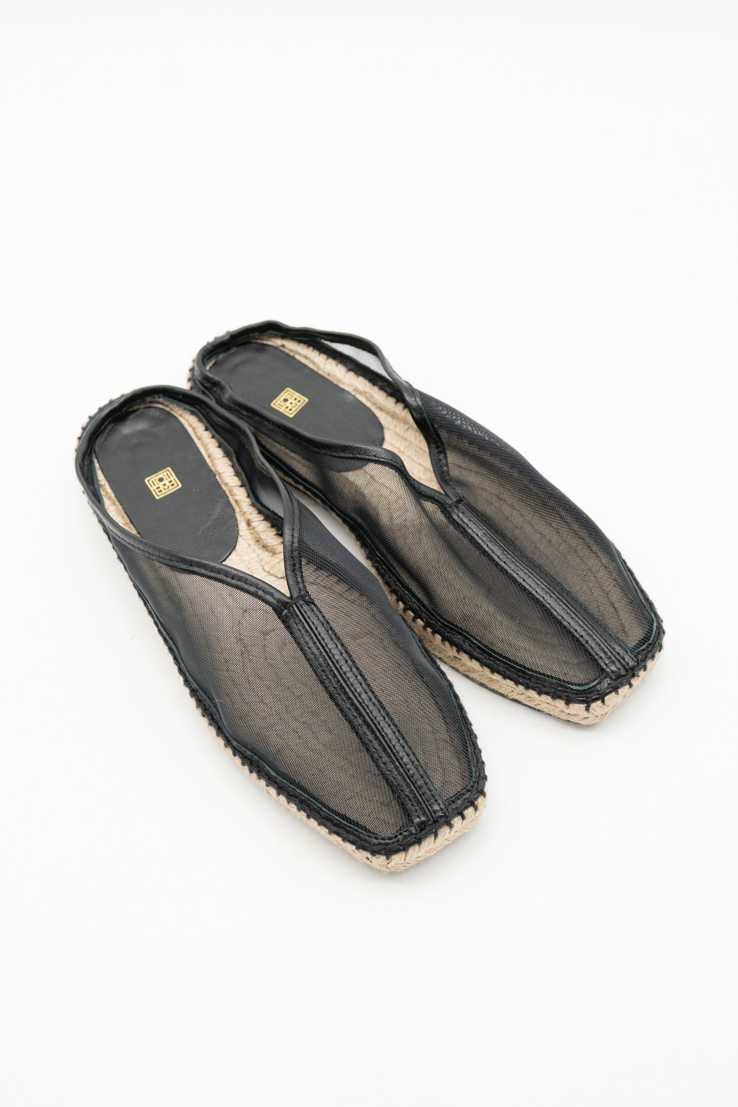 Toteme "The Espandrille" Espandrilles aus Mesh in Schwarz