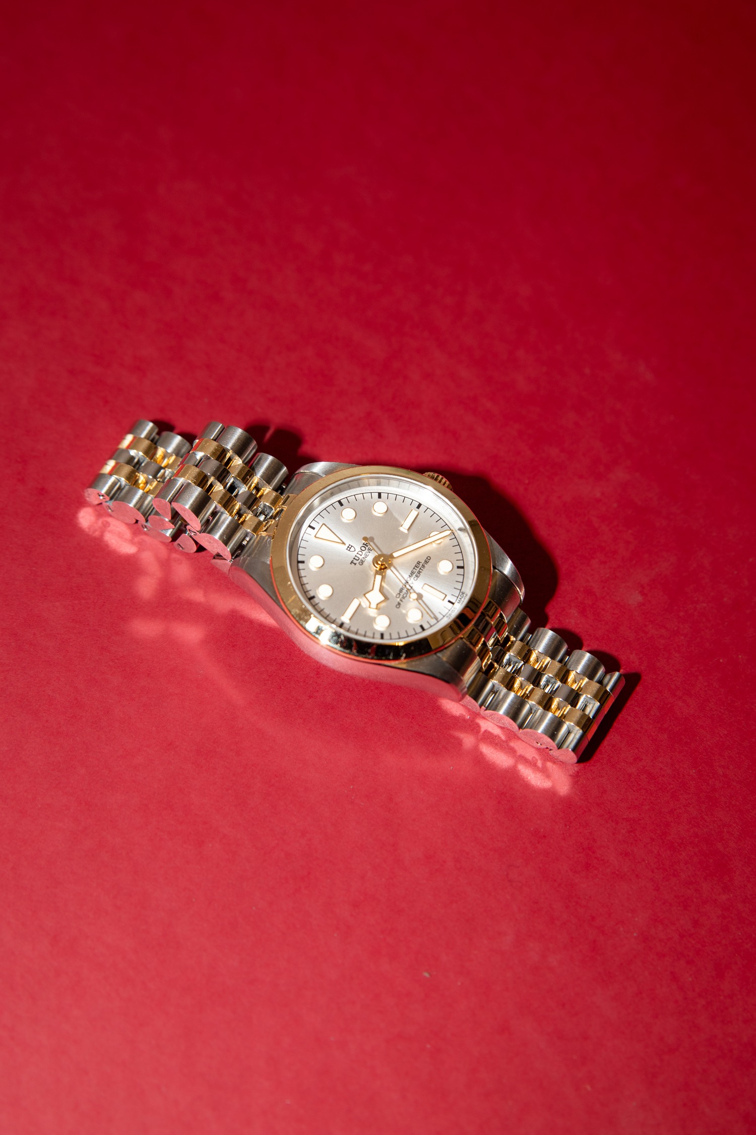 Tudor "Black Bay 36" Automatikuhr in Gold und Silber