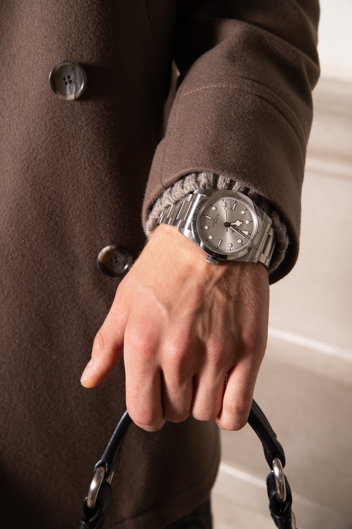 Tudor Black Bay 41 Armbanduhr in Silber