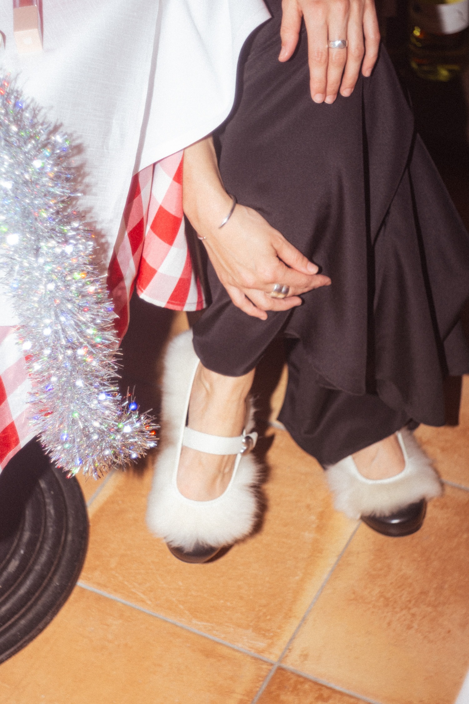 UGG Ambush Mary Jane Ballerinas mit Fell