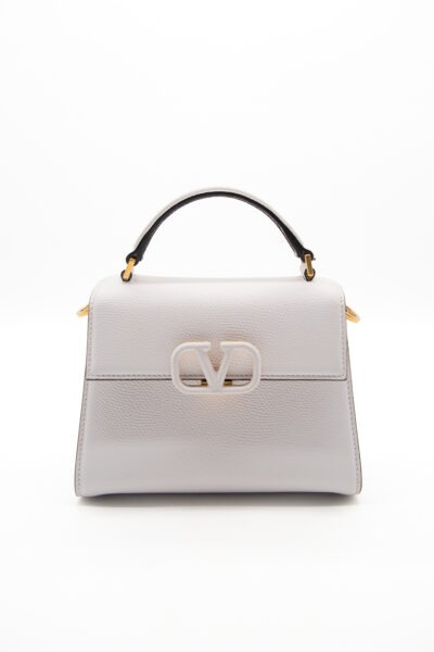 Valentino "VSLING" Mini Handtasche in Weiß und Gold