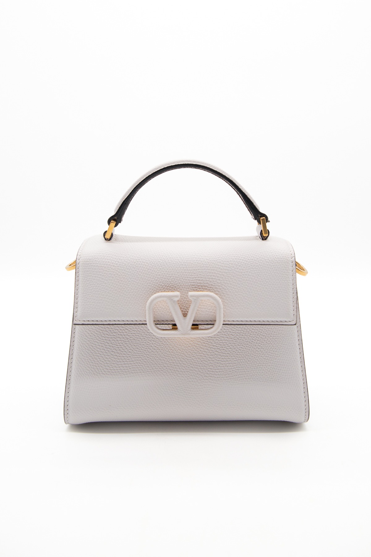 Valentino "VSLING" Mini Handtasche in Weiß und Gold