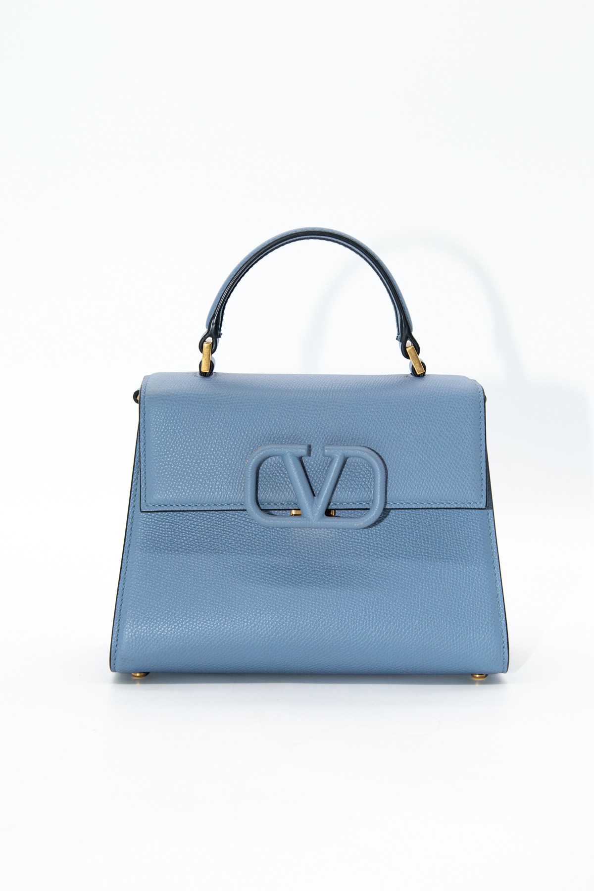Valentino "VSling" Handtasche in Hellblau und Gold