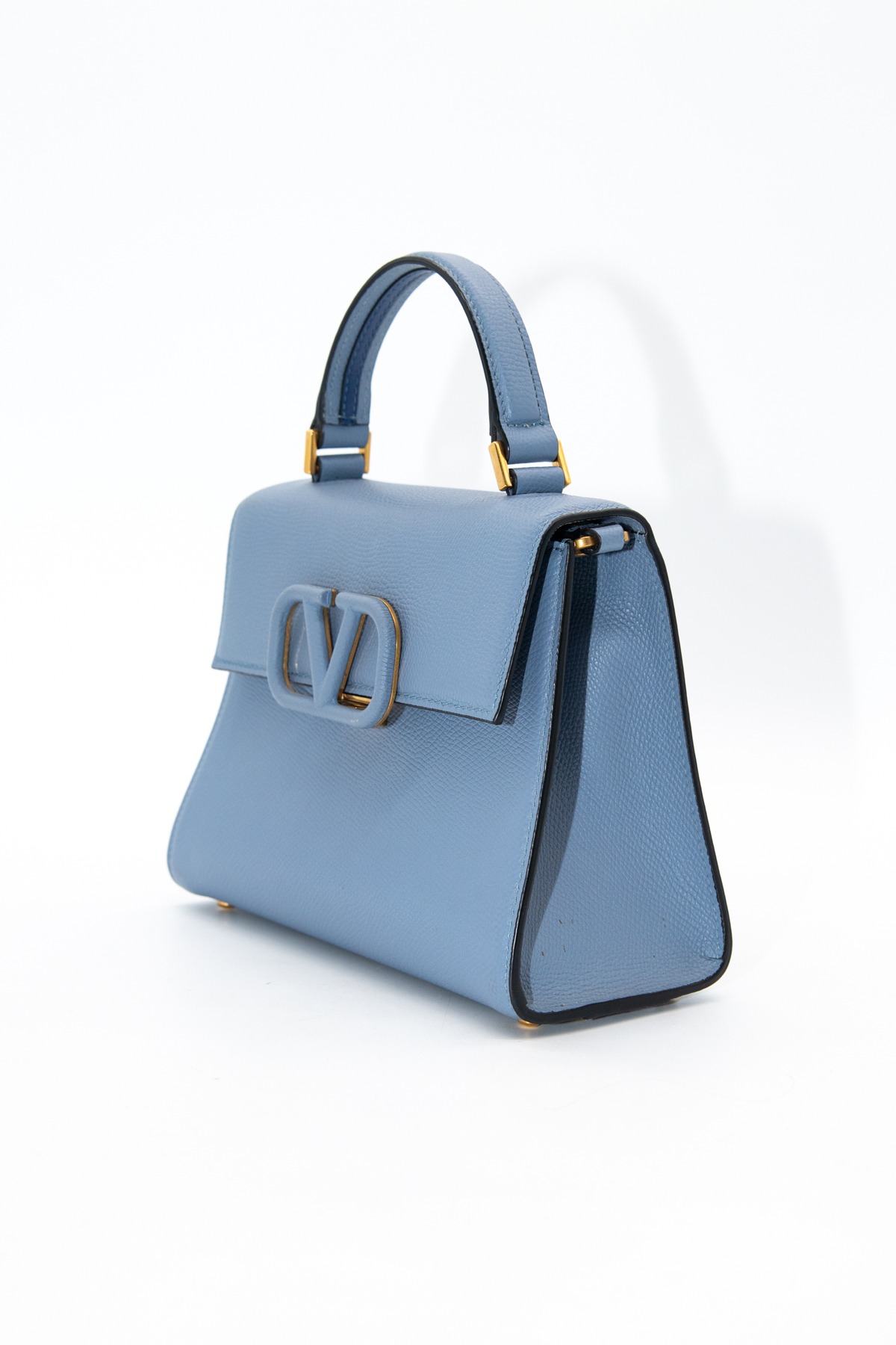 Valentino "VSling" Handtasche in Hellblau und Gold