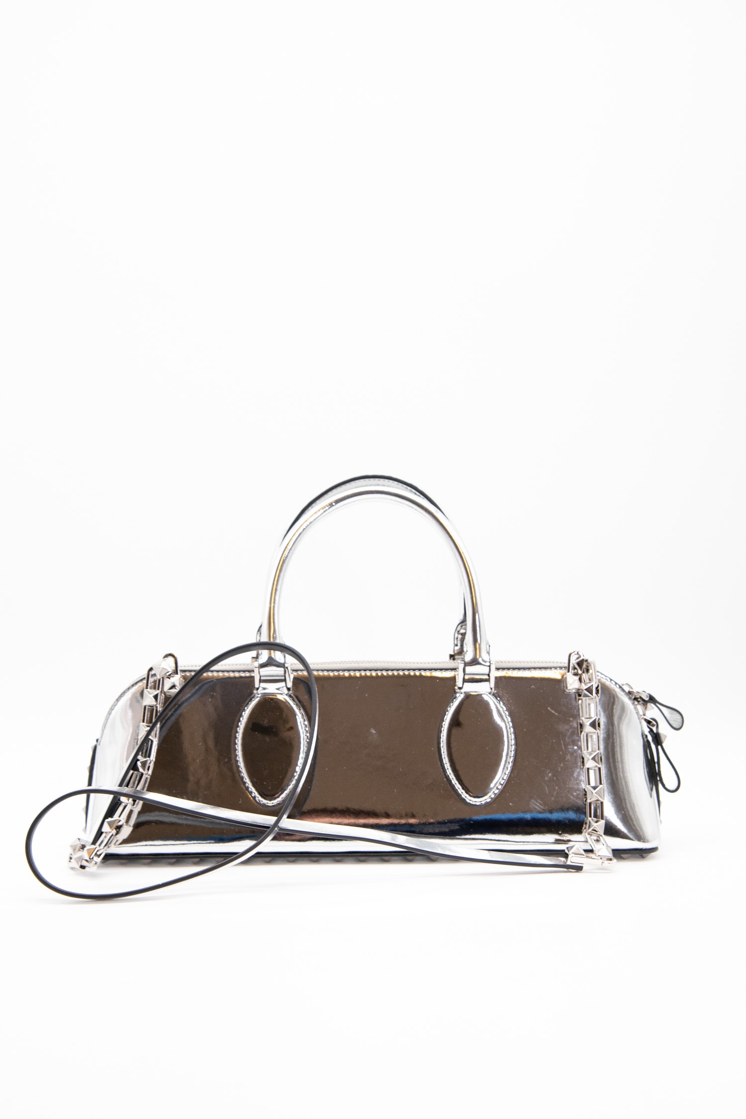 Valentino "Rockstud" Handtasche mit Nieten in Silber