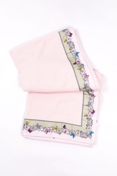 Versace Decke mit Barockem Muster in Rosa und Bunt