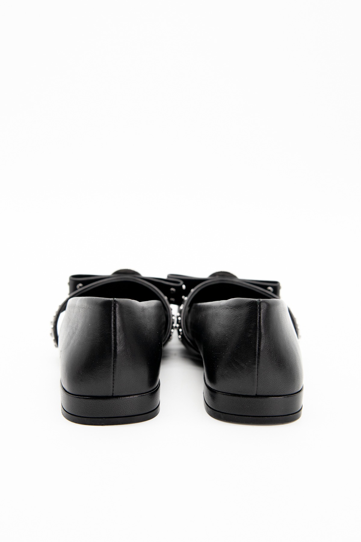 Versace Ballerina mit Gianni Schleife in Schwarz