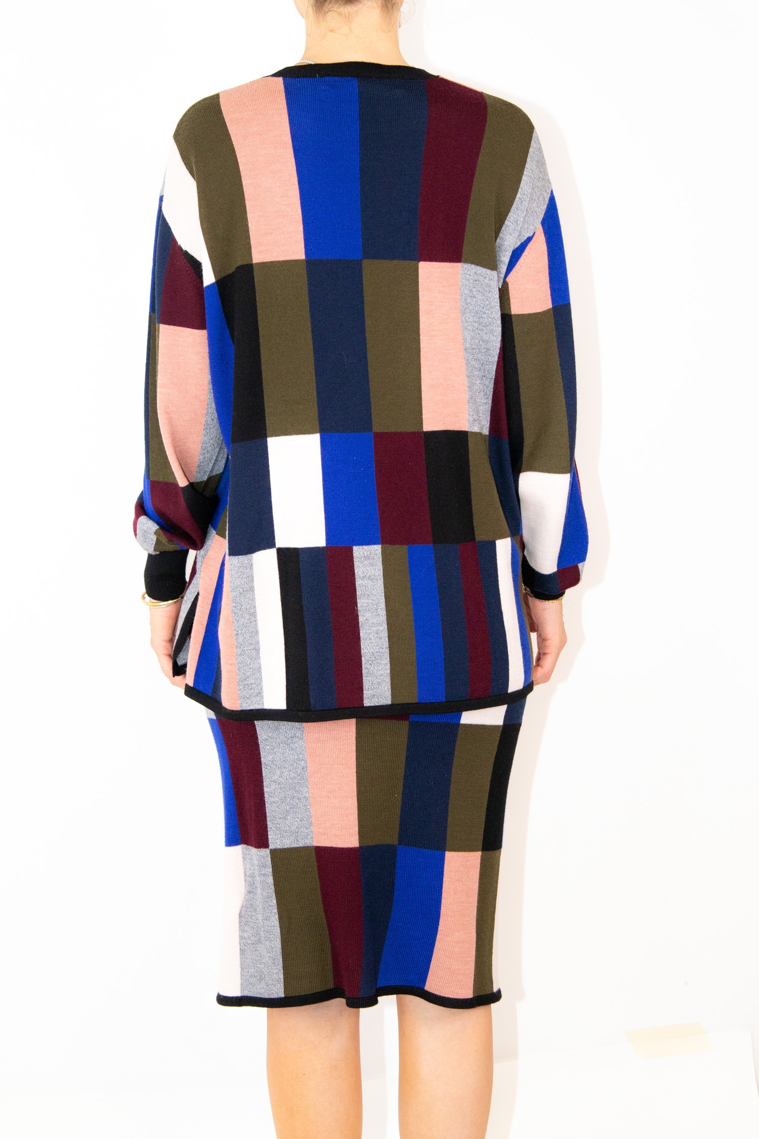 Victoria Beckham Strickpullover mit grafischem Farbblockmuster