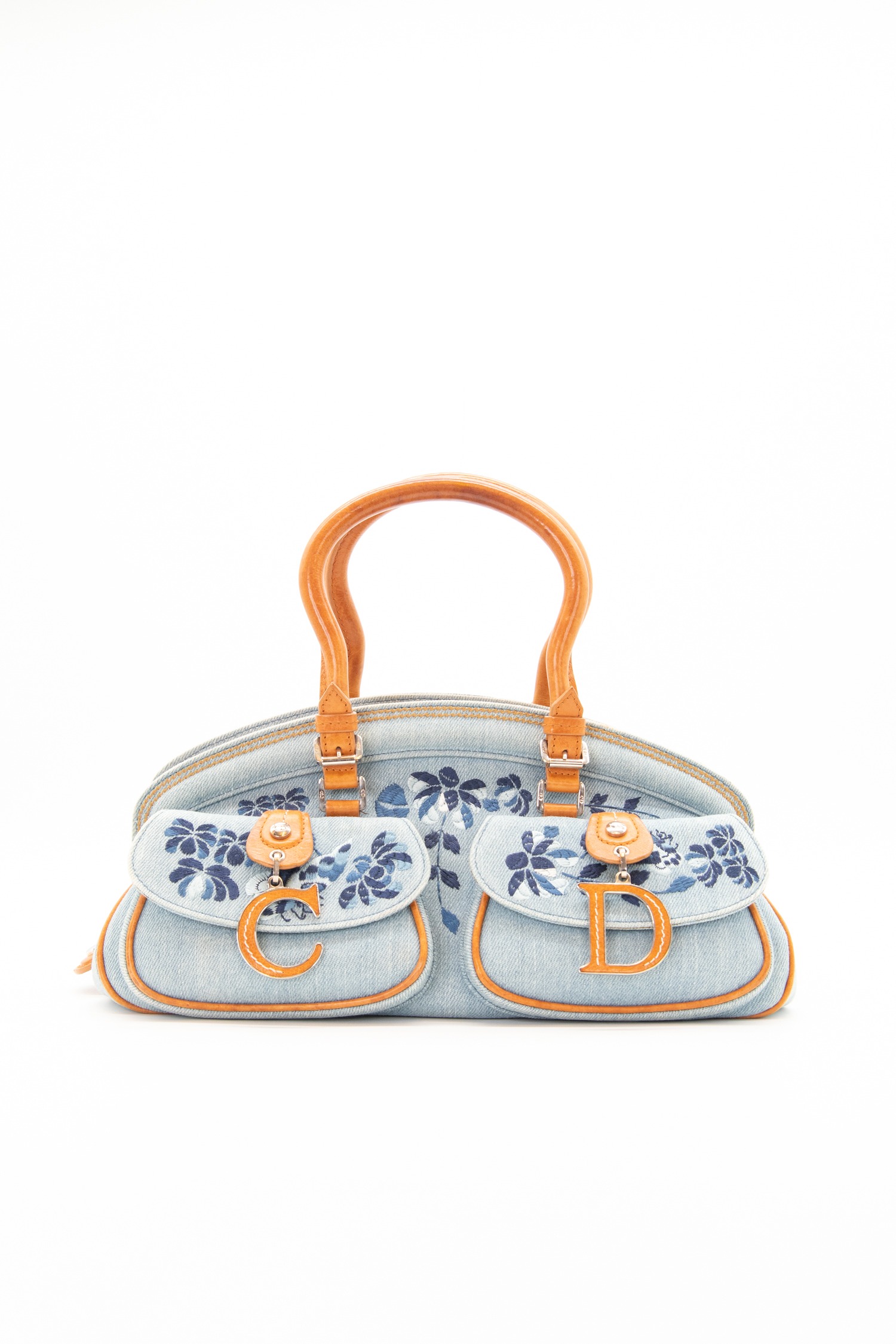 Christian Dior Vintage „Denim Detective“ Handtasche in Hellblau