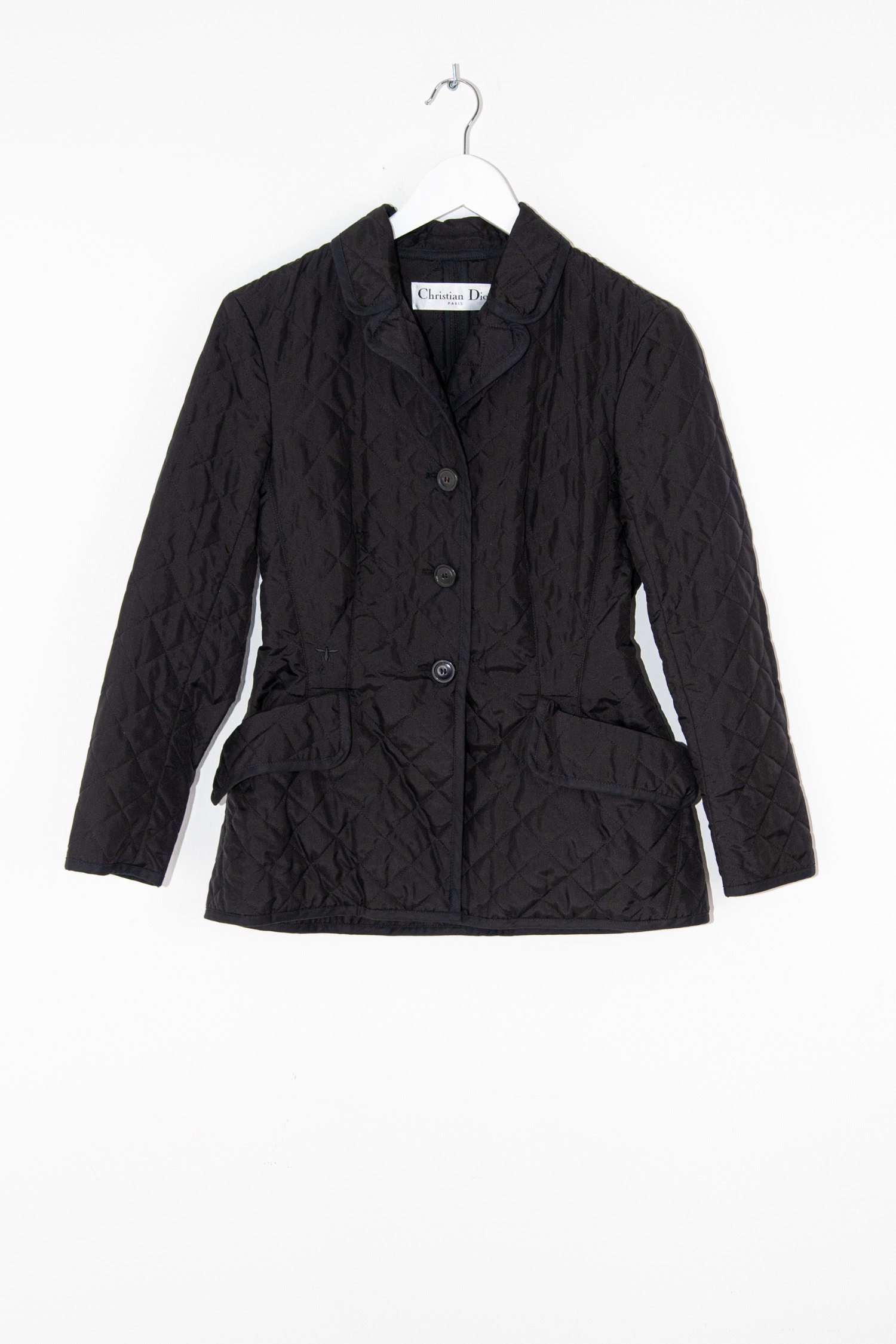 Vintage Dior Jacke mit Steppmuster in Schwarz