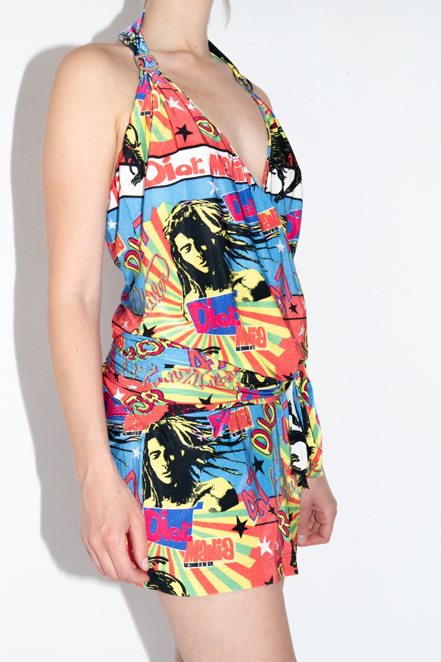 Dior Vintage Oberteil mit Pop-Art-Print in Bunt