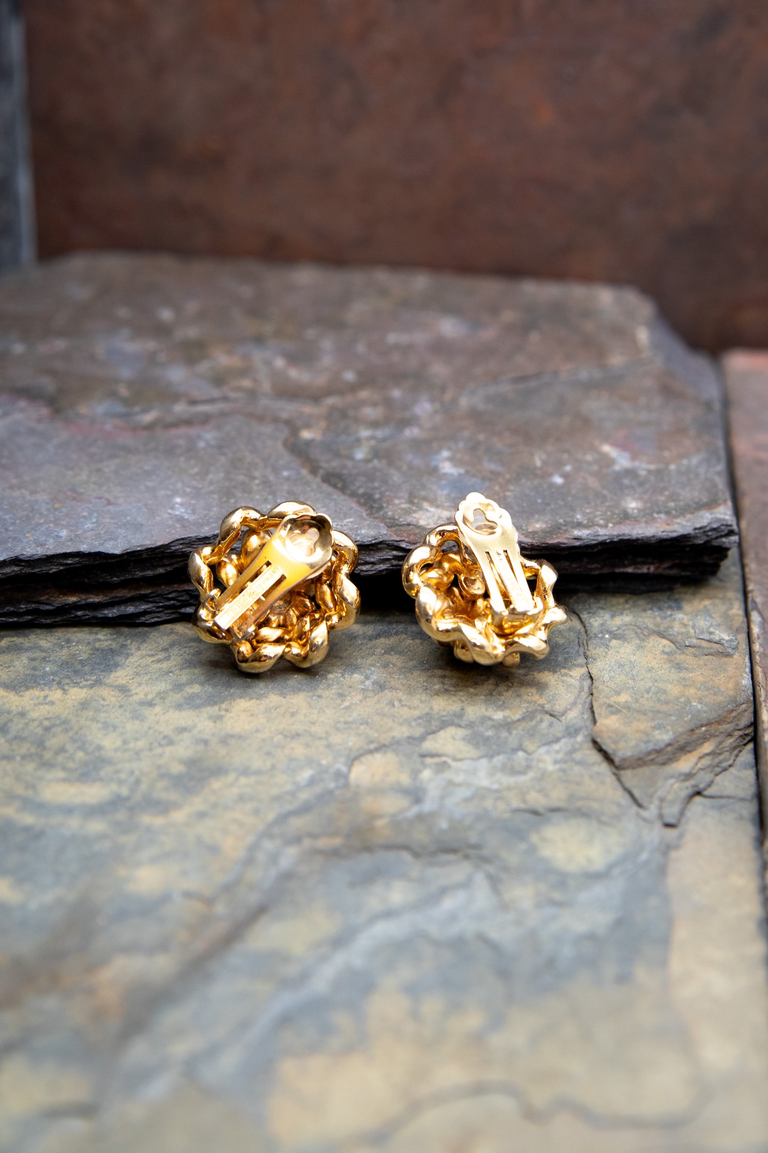 Vintage Dior Ohrclips in Gold