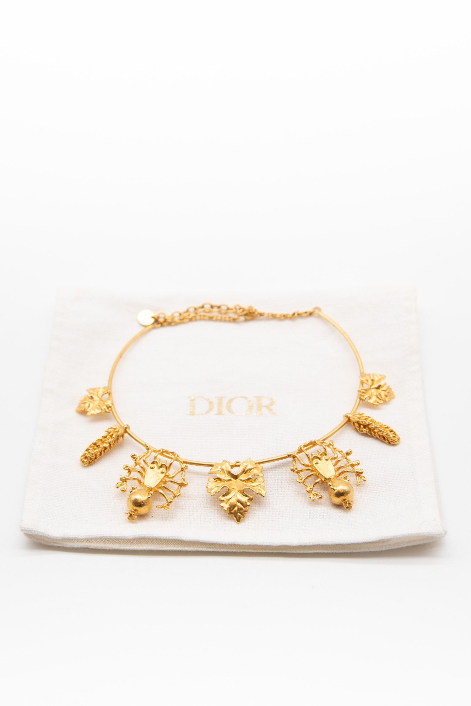Dior Vintage "Mille Fleur" Choker in Gold