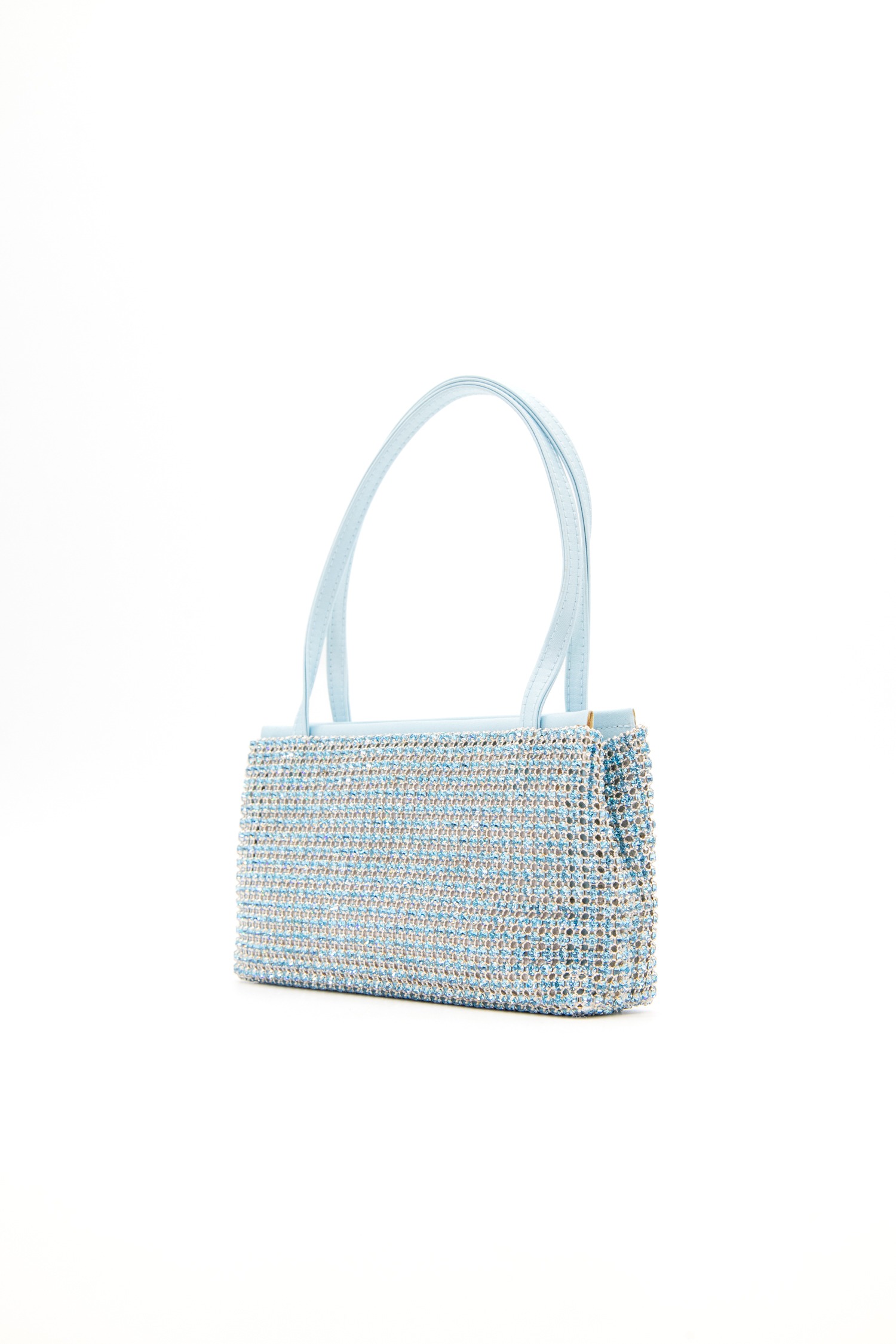 Escada Vintage Abendtasche in Hellblau mit Strasssteinen