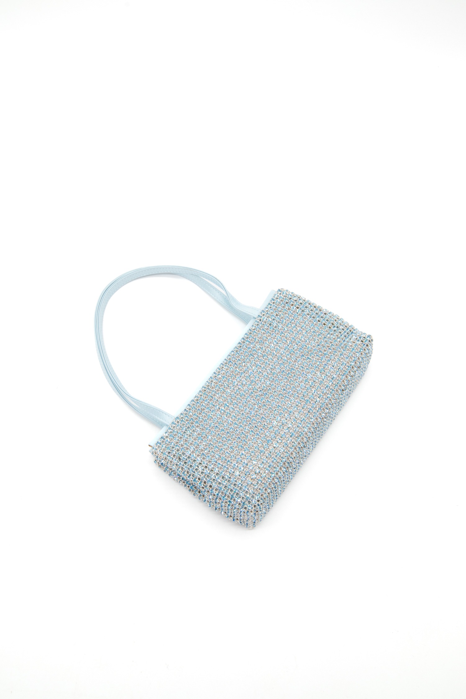 Escada Vintage Abendtasche in Hellblau mit Strasssteinen