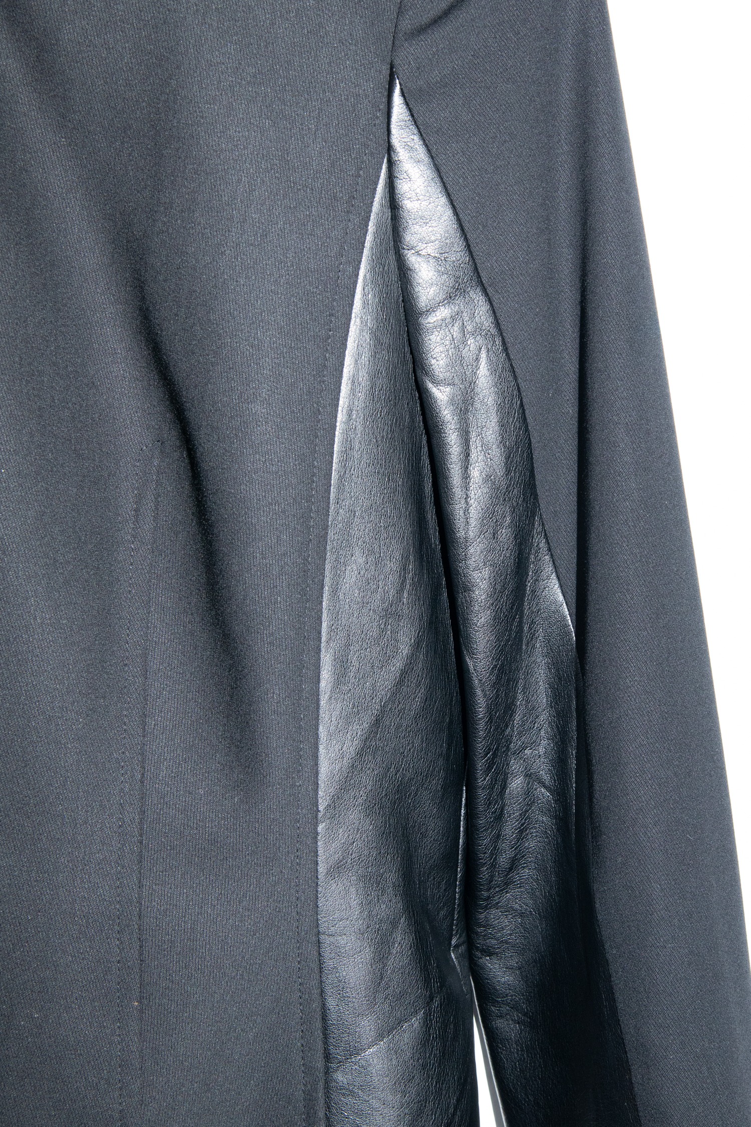 Escada Vintage Jacke mit Lederdetails und Reißverschluss in Schwarz