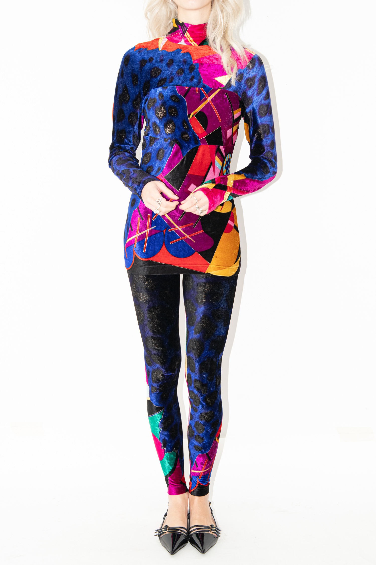 Vintage Gianni Versace Set mit abstraktem Muster