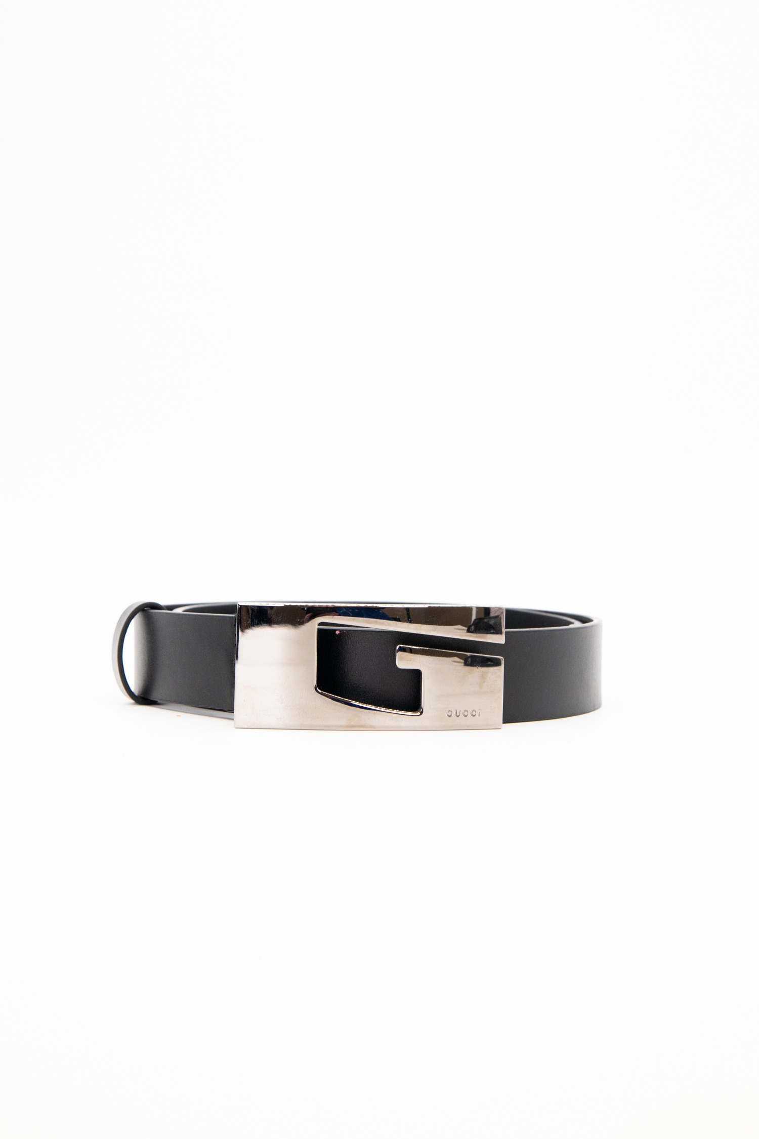 Gucci Vintage Gürtel in Schwarz und Silber