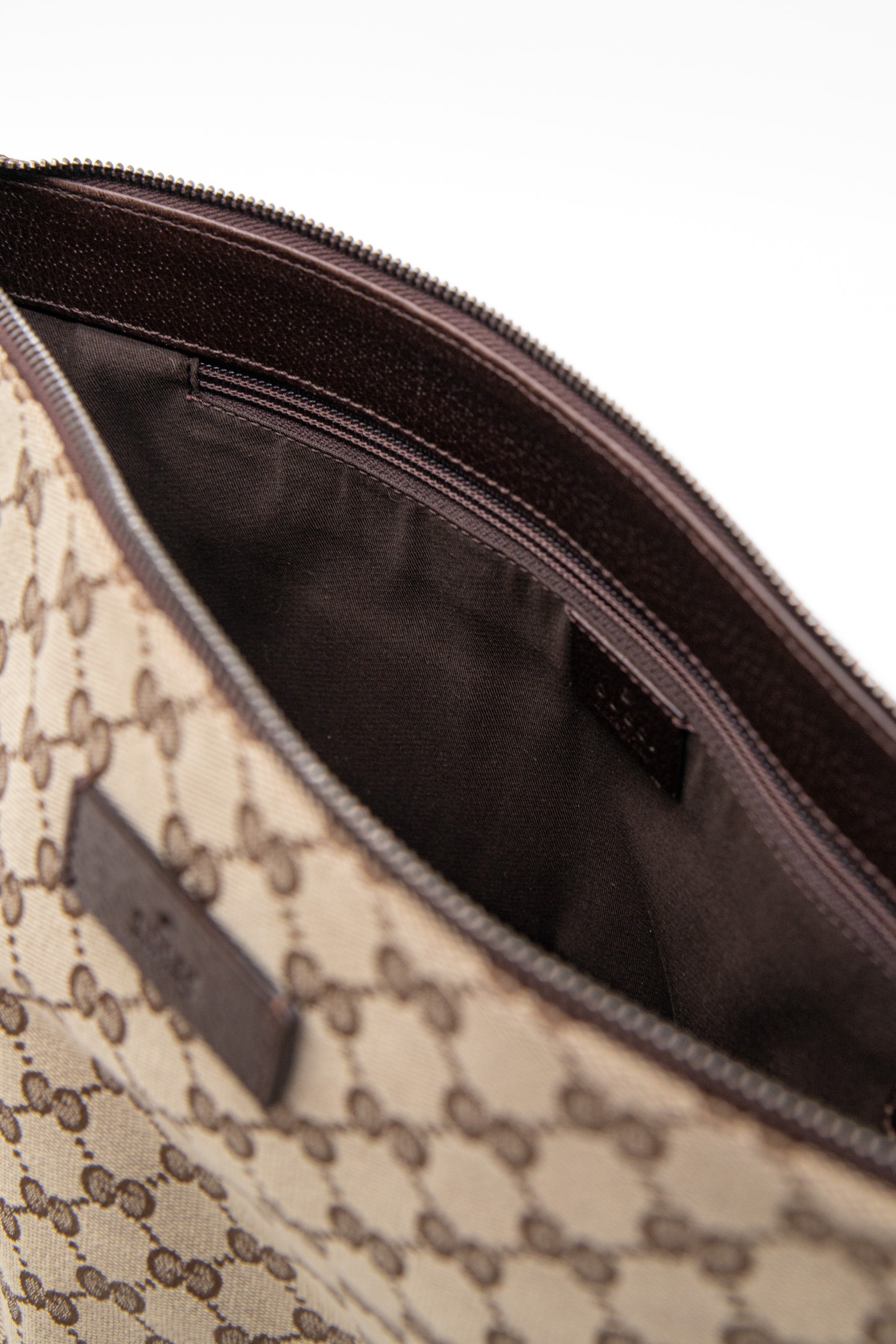 Vintage Gucci "GG Canvas" Umhängetasche in Braun und Beige