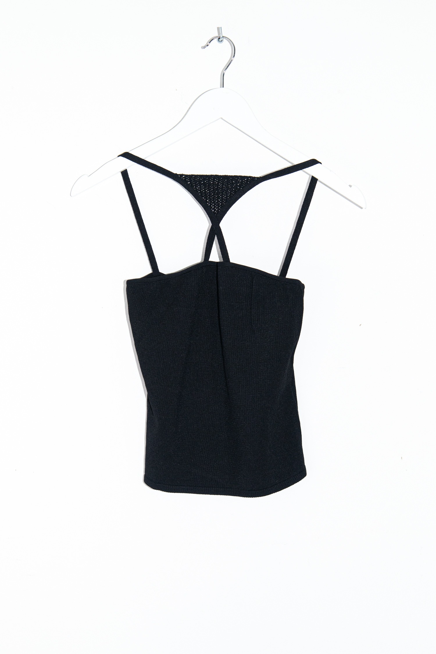 Gucci Vintage Top aus Rippstrick in Schwarz