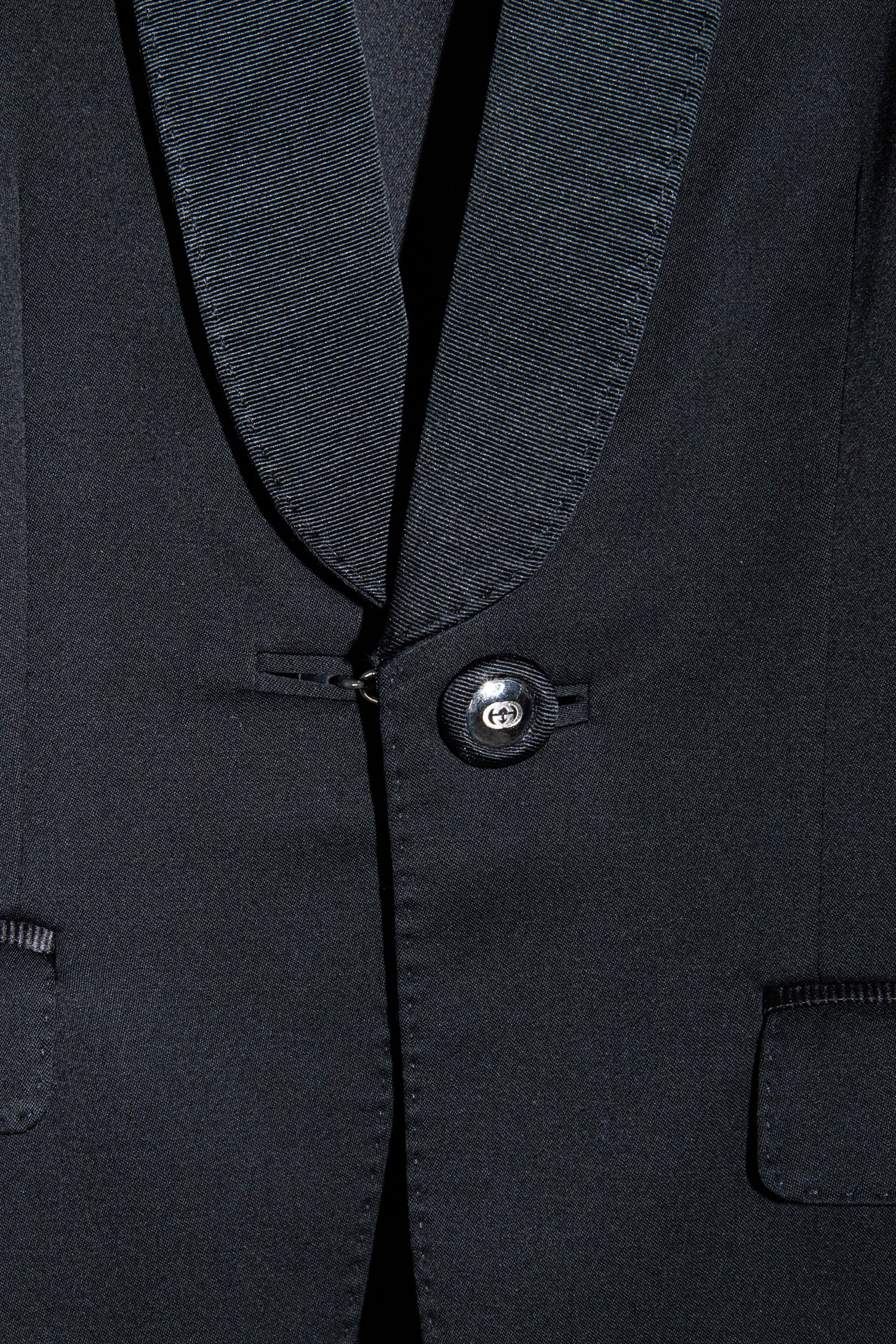 Gucci Vintage Smoking Blazer in Schwarz