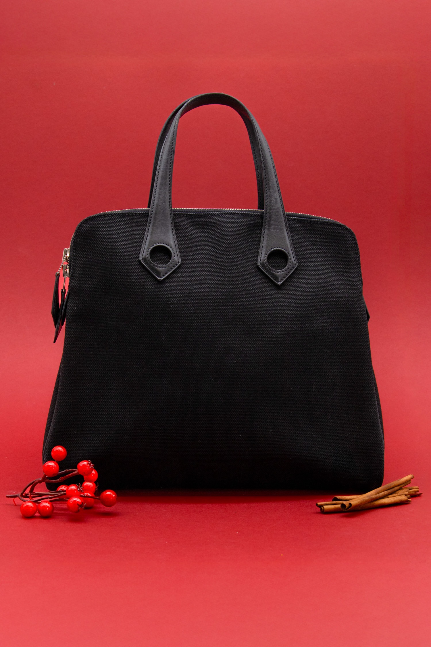 Hermès Vintage Handtasche in Schwarz