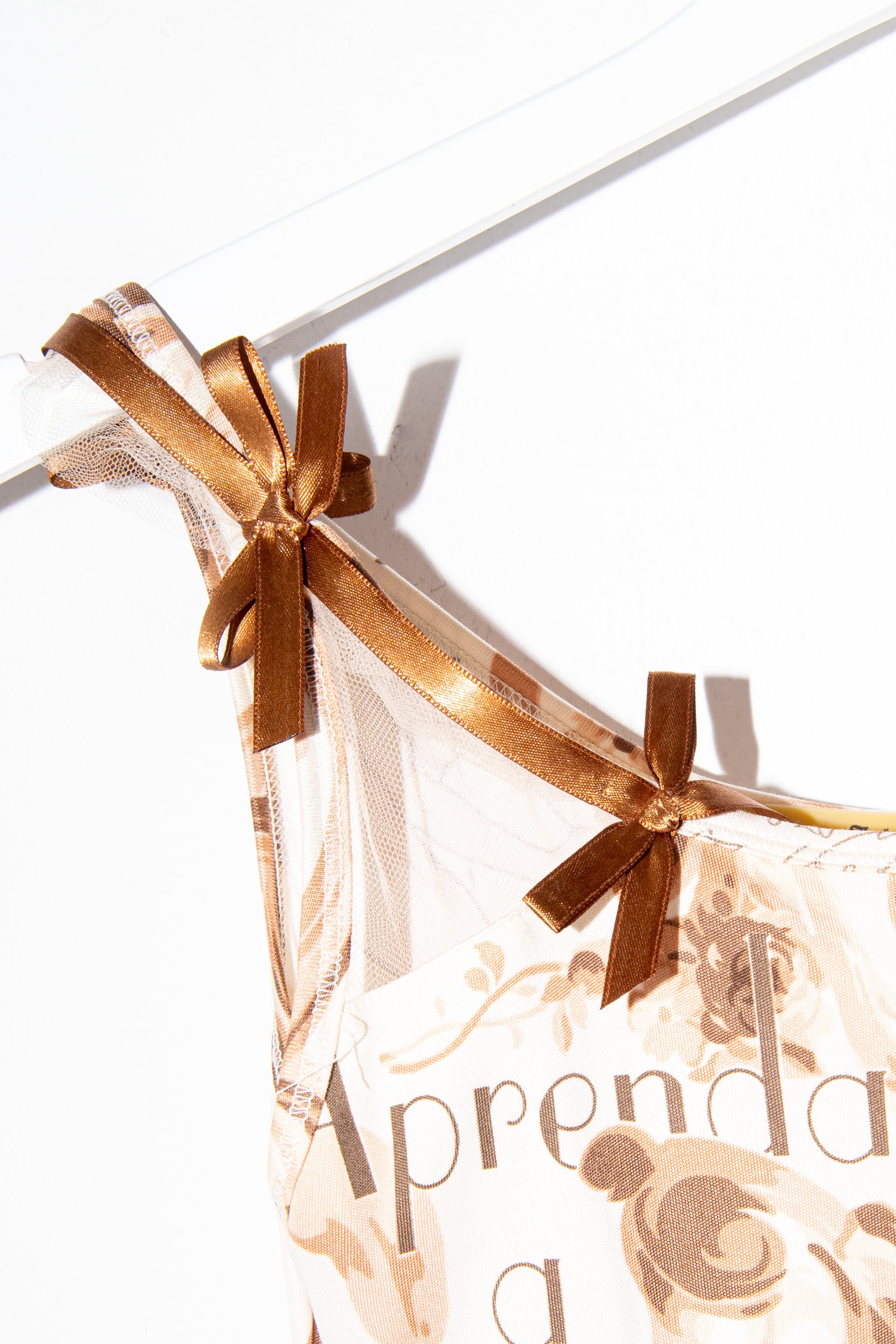 Vintage John Galliano Set aus Jacke und Top in Beige und Braun