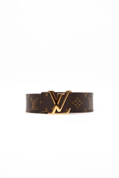 Louis Vuitton Vintage Gürtel in Dunkelbraun und Gold