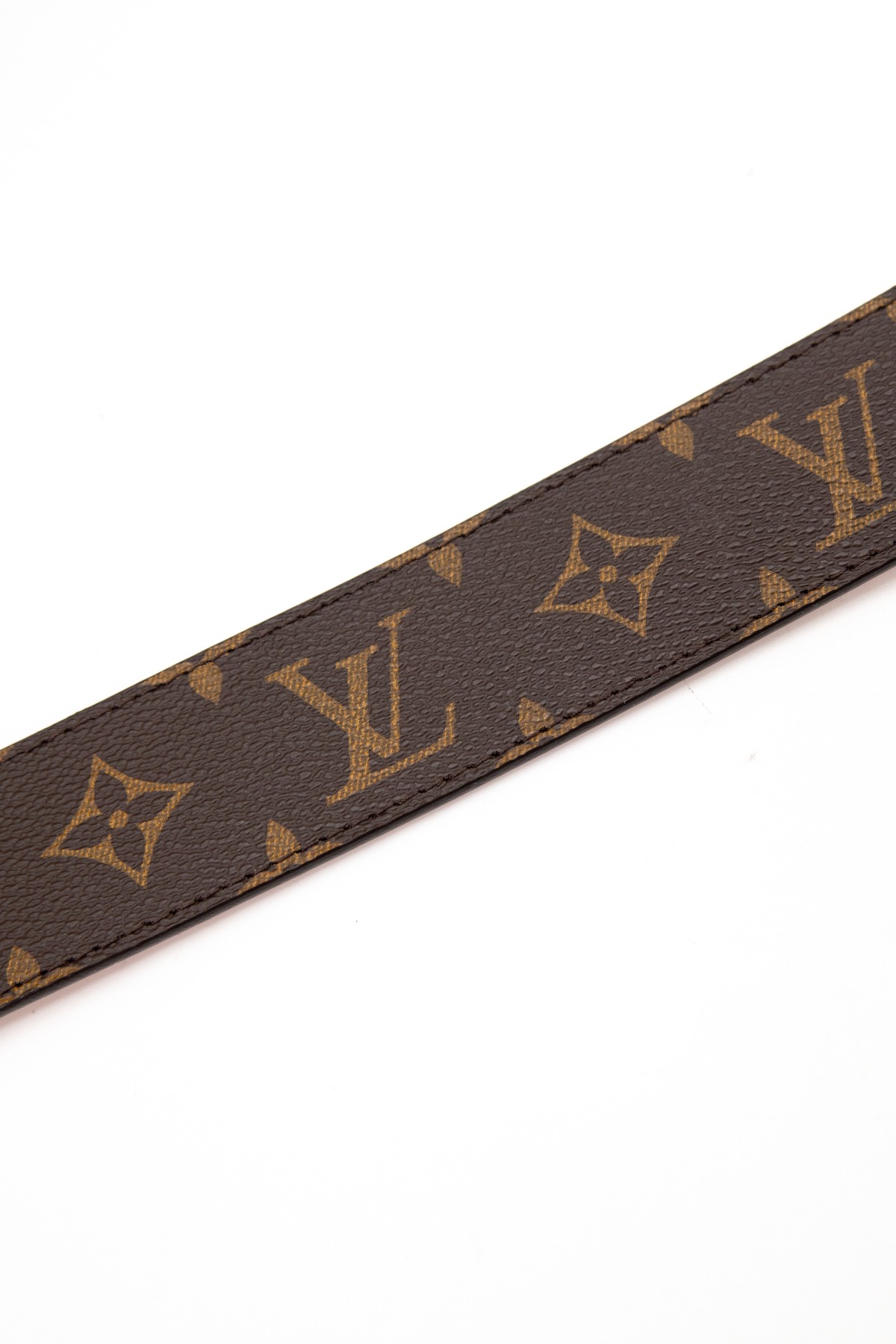 Louis Vuitton Vintage Gürtel in Dunkelbraun und Gold